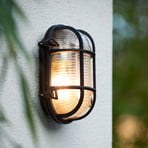 Dudley outdoor wall light, black