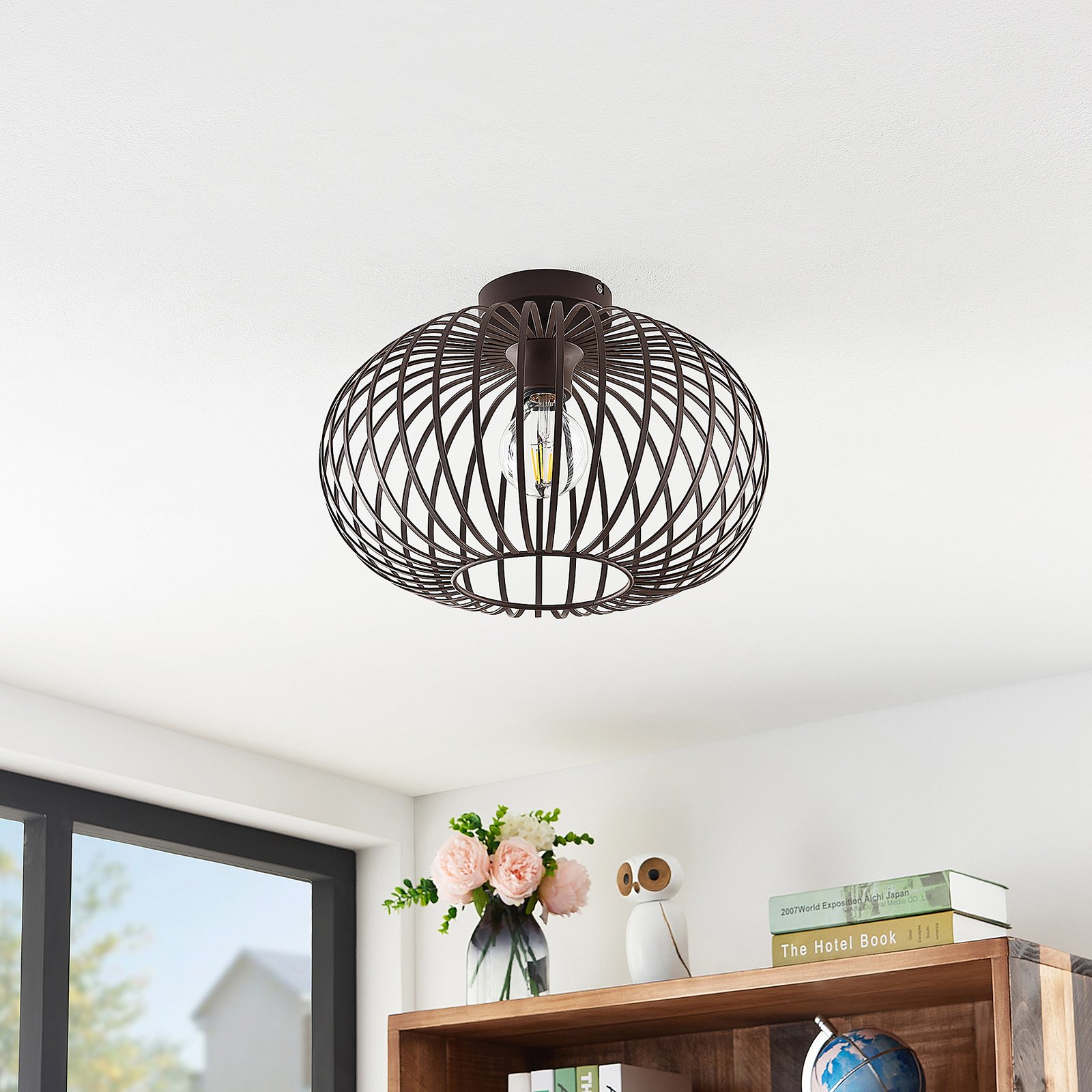 Nahele Stropní Lampa Coffee - Lindby