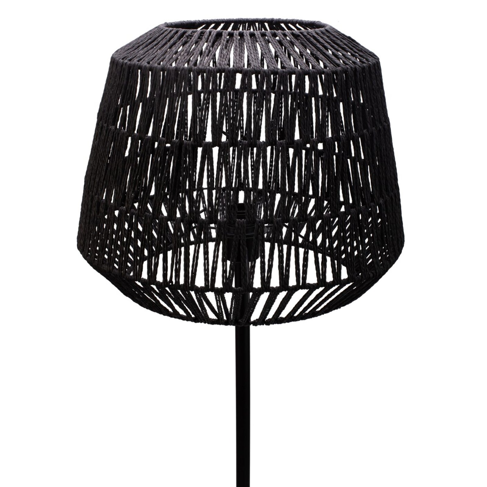 Pauleen Timber Pearl floor lamp, mesh lampshade