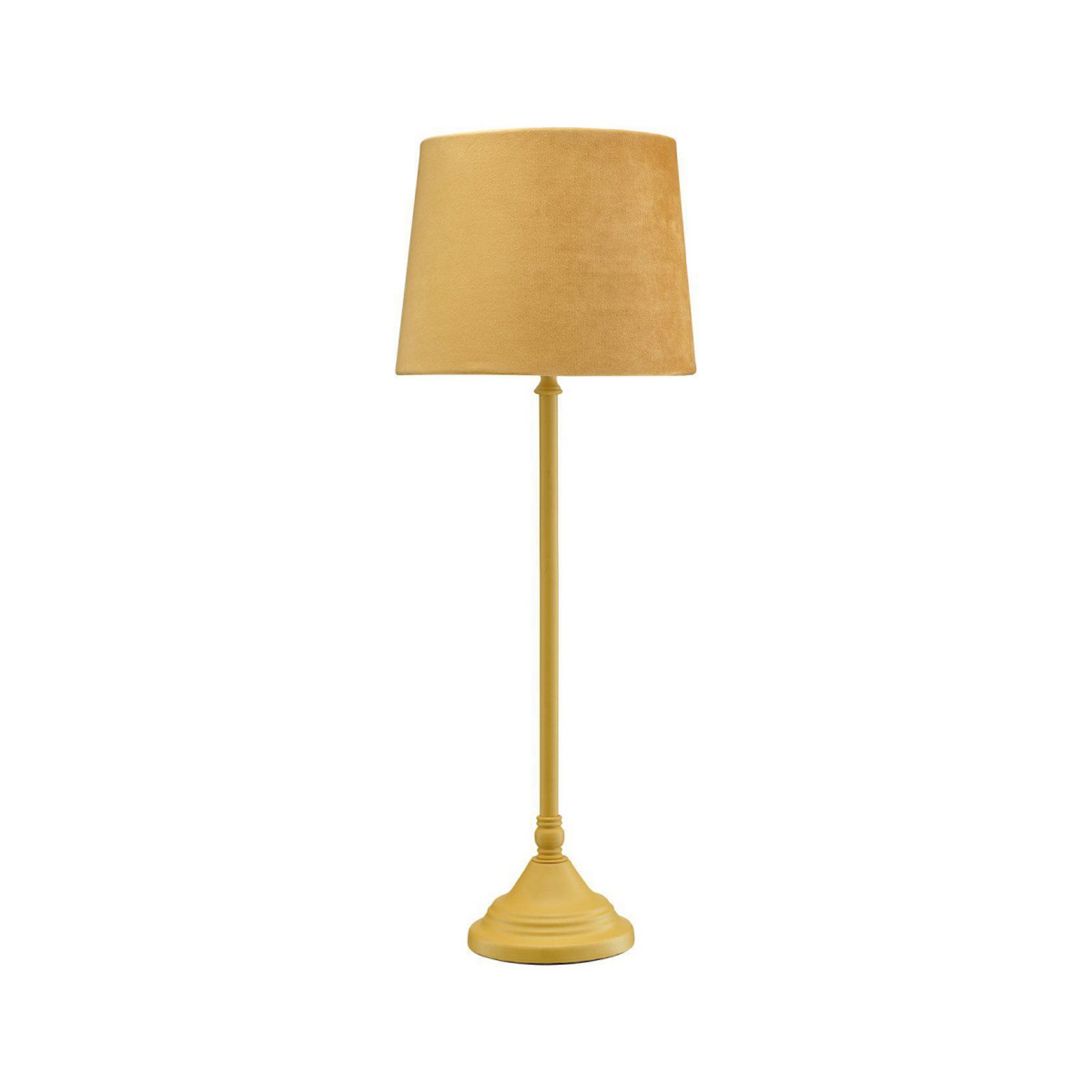 PR Home Tischlampe Tove, gelb, Höhe 56 cm, Metall/Stoff