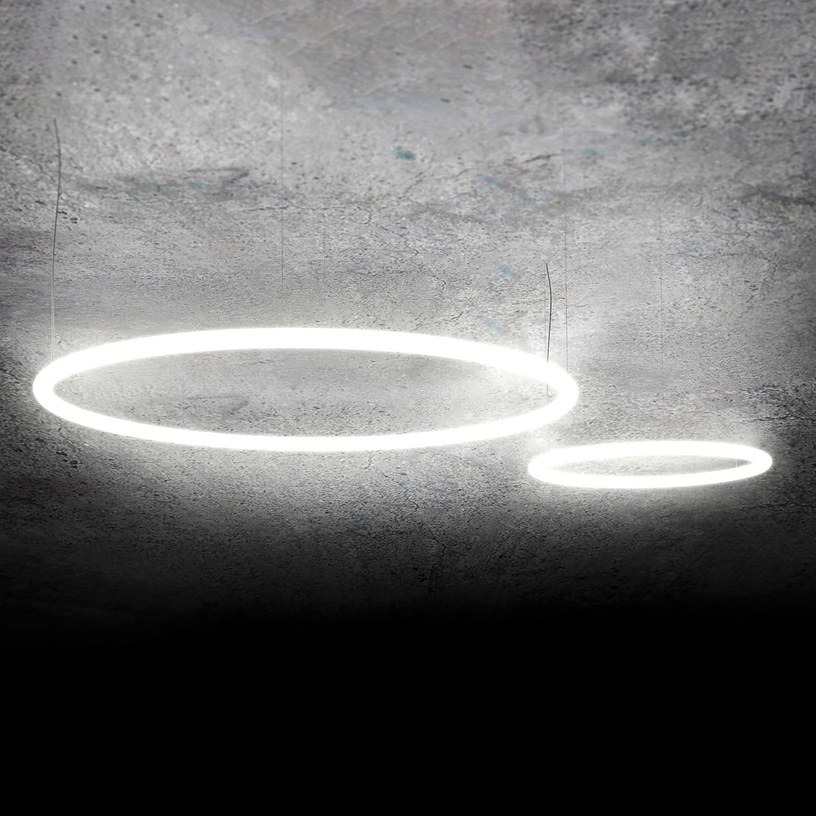 Artemide Alphabet of light circular hanging light 155