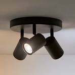 Projetor de teto WiZ LED Imageo, 3 lâmpadas redondas, preto