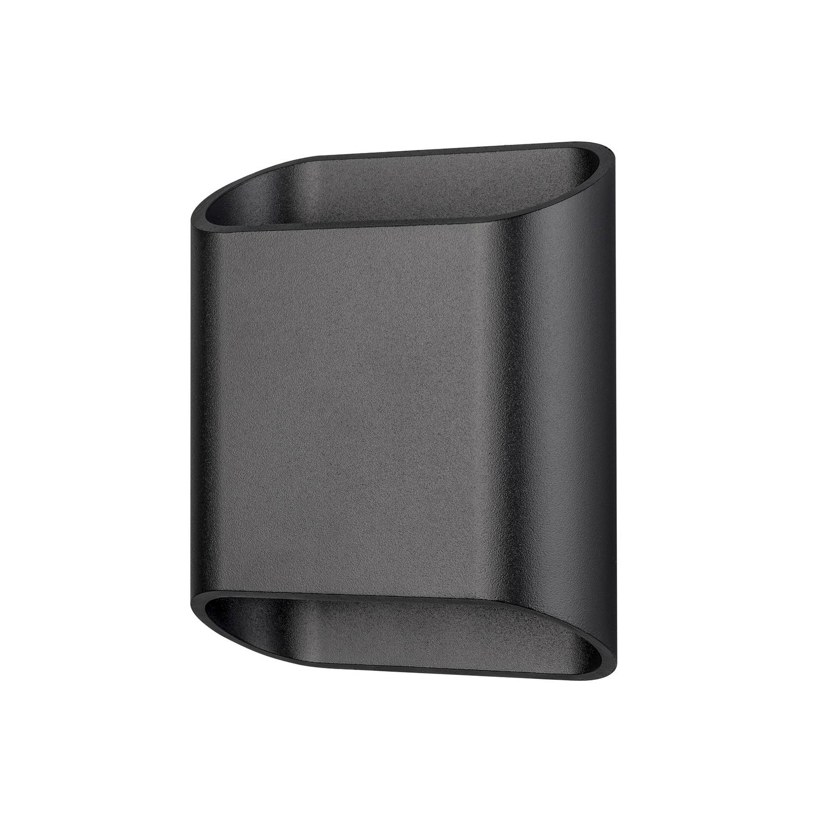 LED-Außenwandlampe, graphit, up & down, CCT, dimmbar, Alu