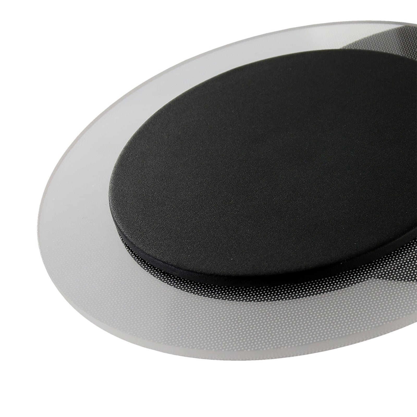 Aplique de pared LED Lido, negro, metal, 2700 K