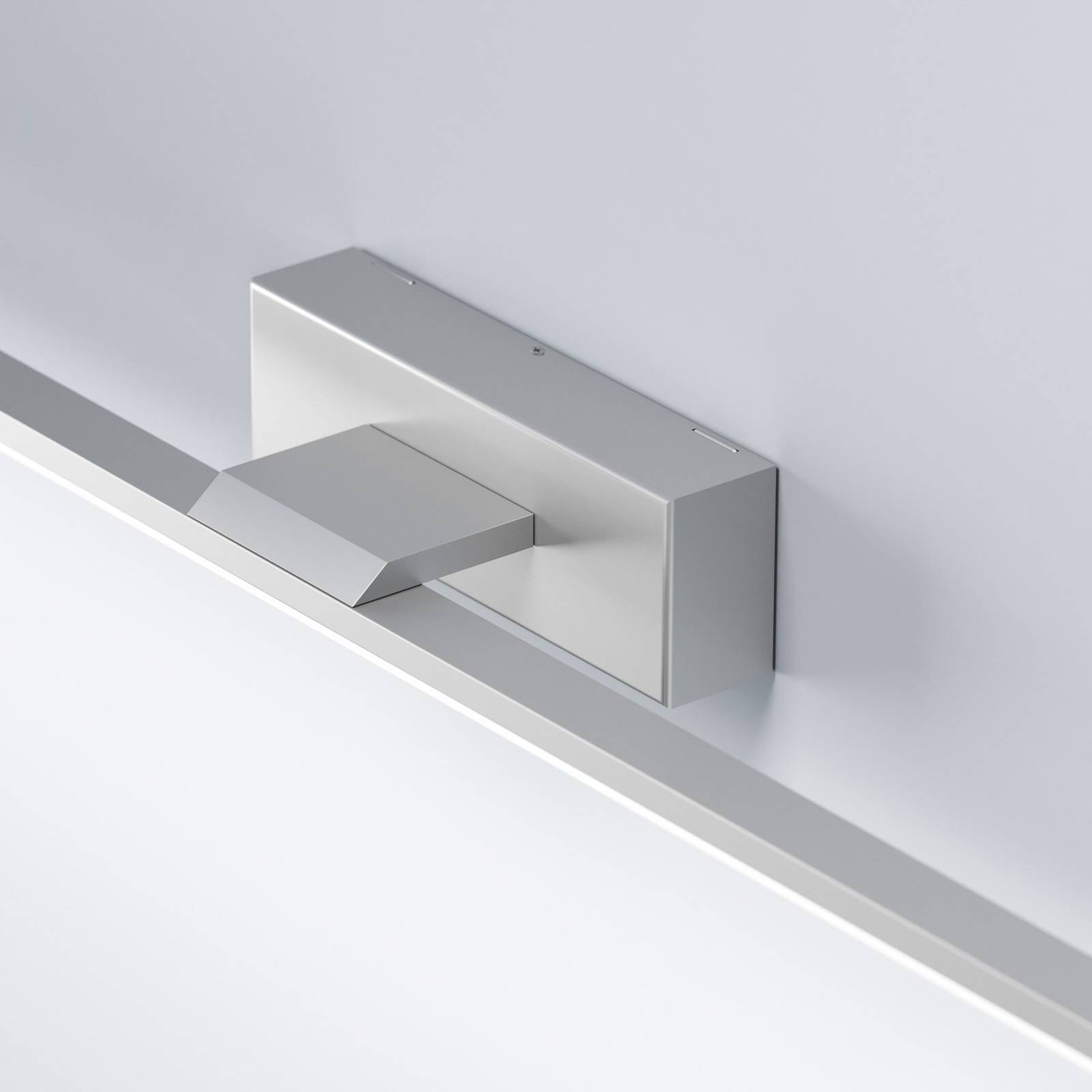 Euluna LED wandlamp Miroir 60 cm alu 4000K, voor badkamer, aluminium, staal, kunststof, 5 W, B: cm, H: