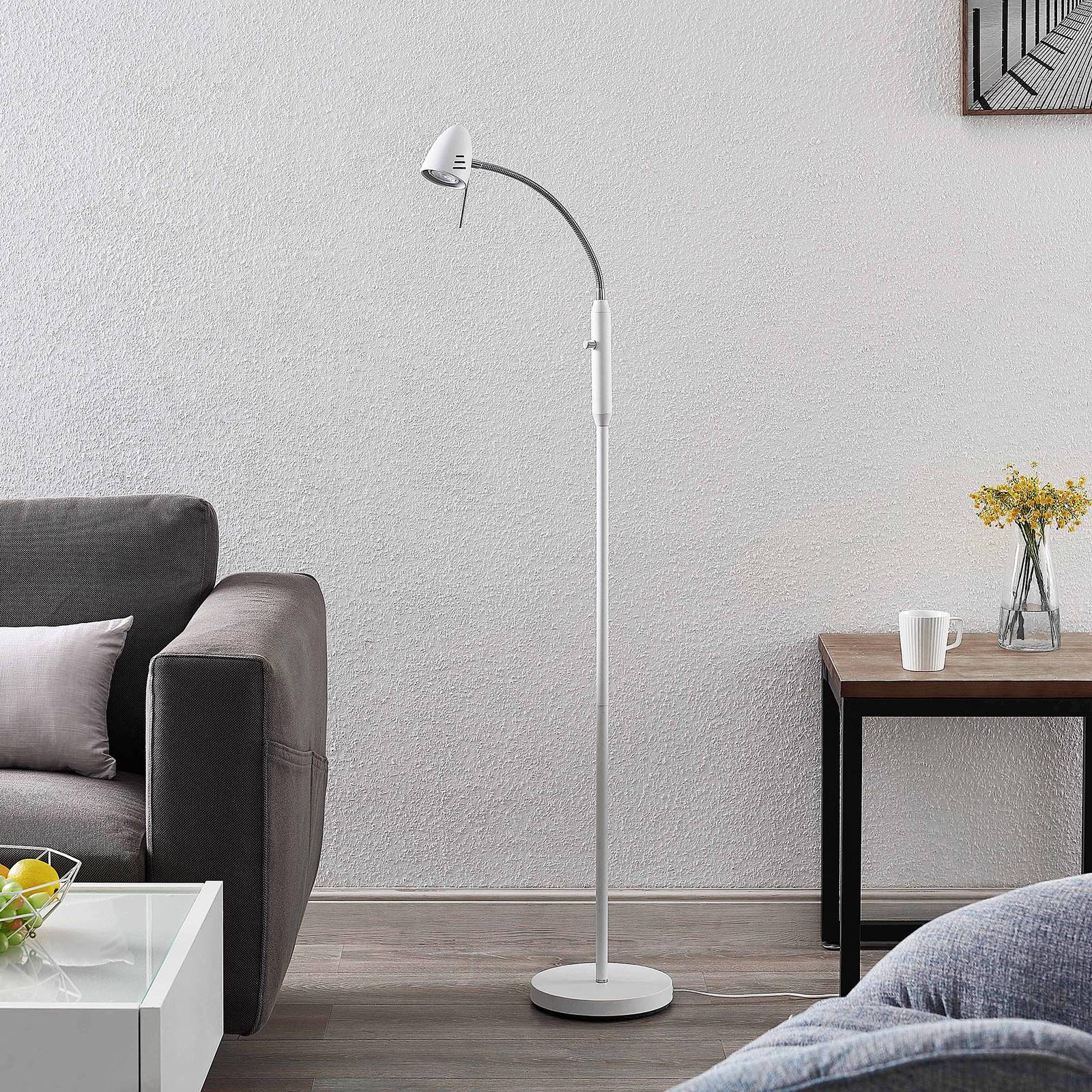 Lindby Heyko lampadaire LED, dimmable, à 1 lampe