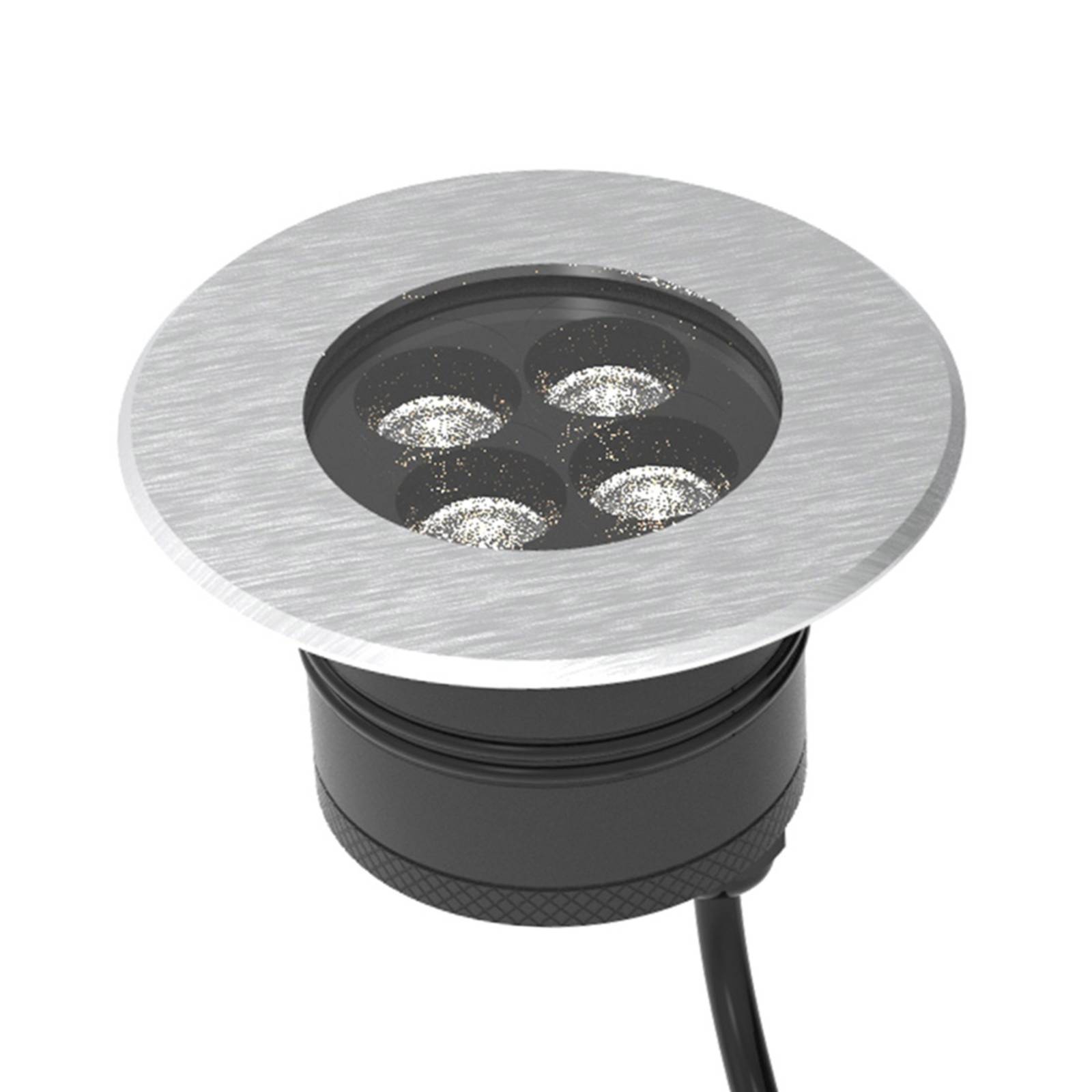 Arcchio Viorel LED recessed light Ø 11.5 cm, clear - Recessed Light Round - Recessed Floor Light - Modern - Silver