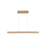 Żyrandol LED Vayana, długość 190 cm, kolor piaskowy, metal, CCT