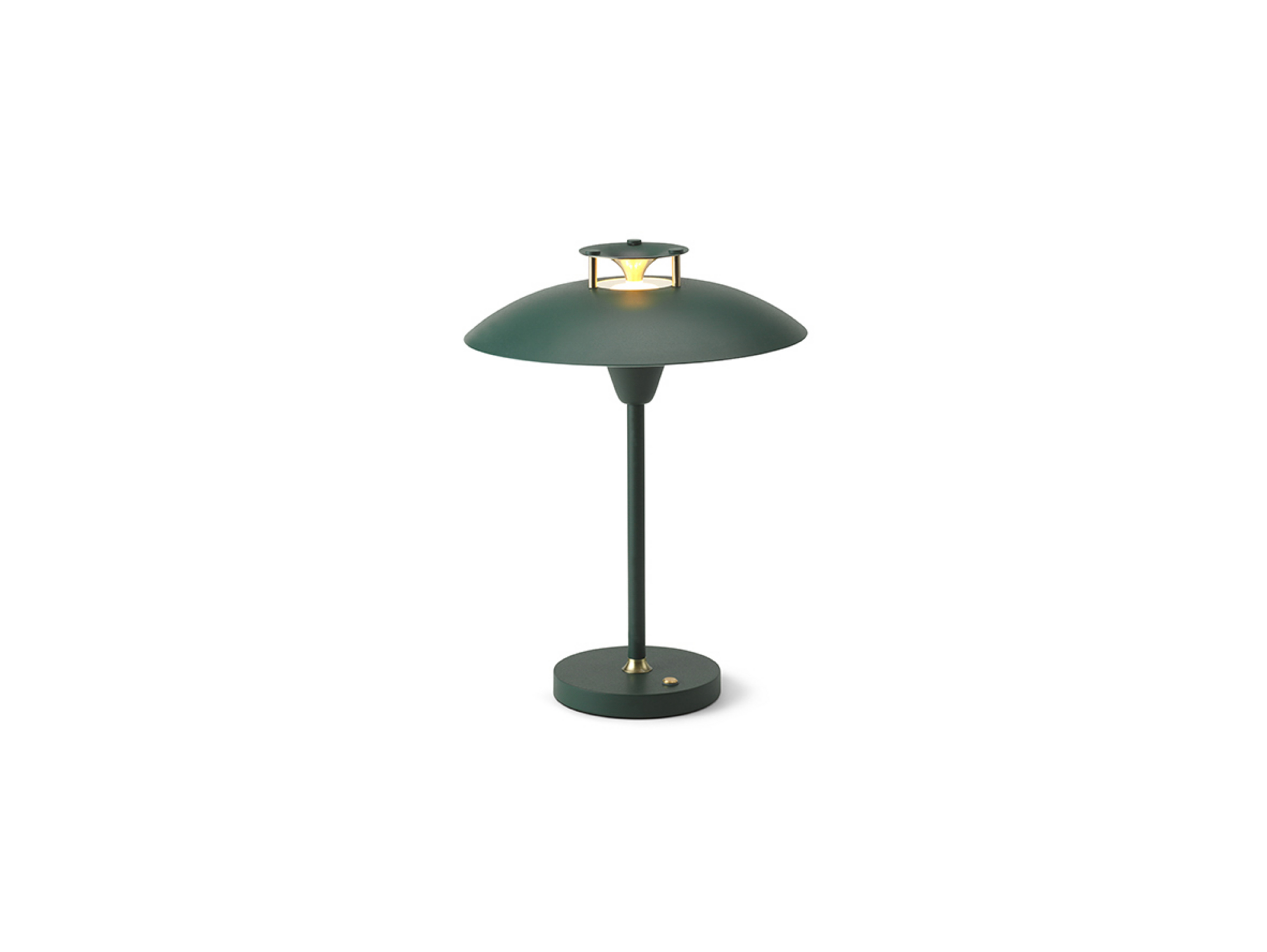 Stepp 1-2-3 bærbar bordlampe, grønn, IP54 – Halo Design