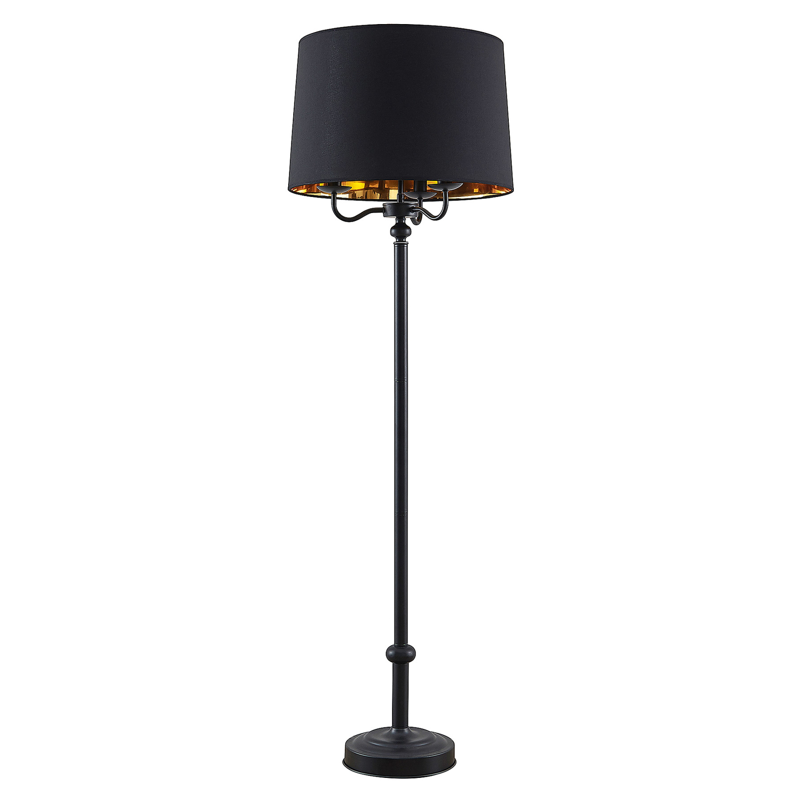 Lindby Christer lampa stojąca, czarna, 160 cm