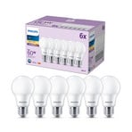 Philips LED E27 8W 806lm 2.700K mate 6 ud