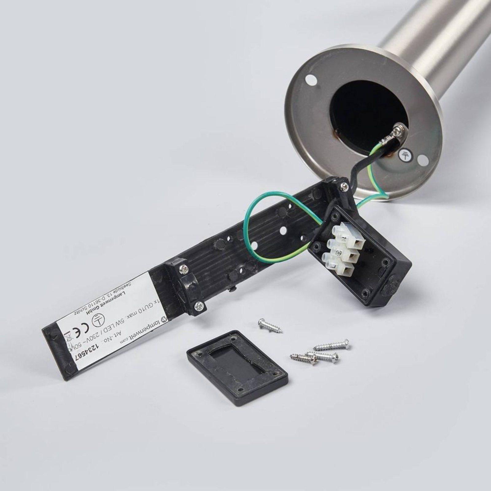 Djori Záhradná Lampa Stainless Steel - Lindby