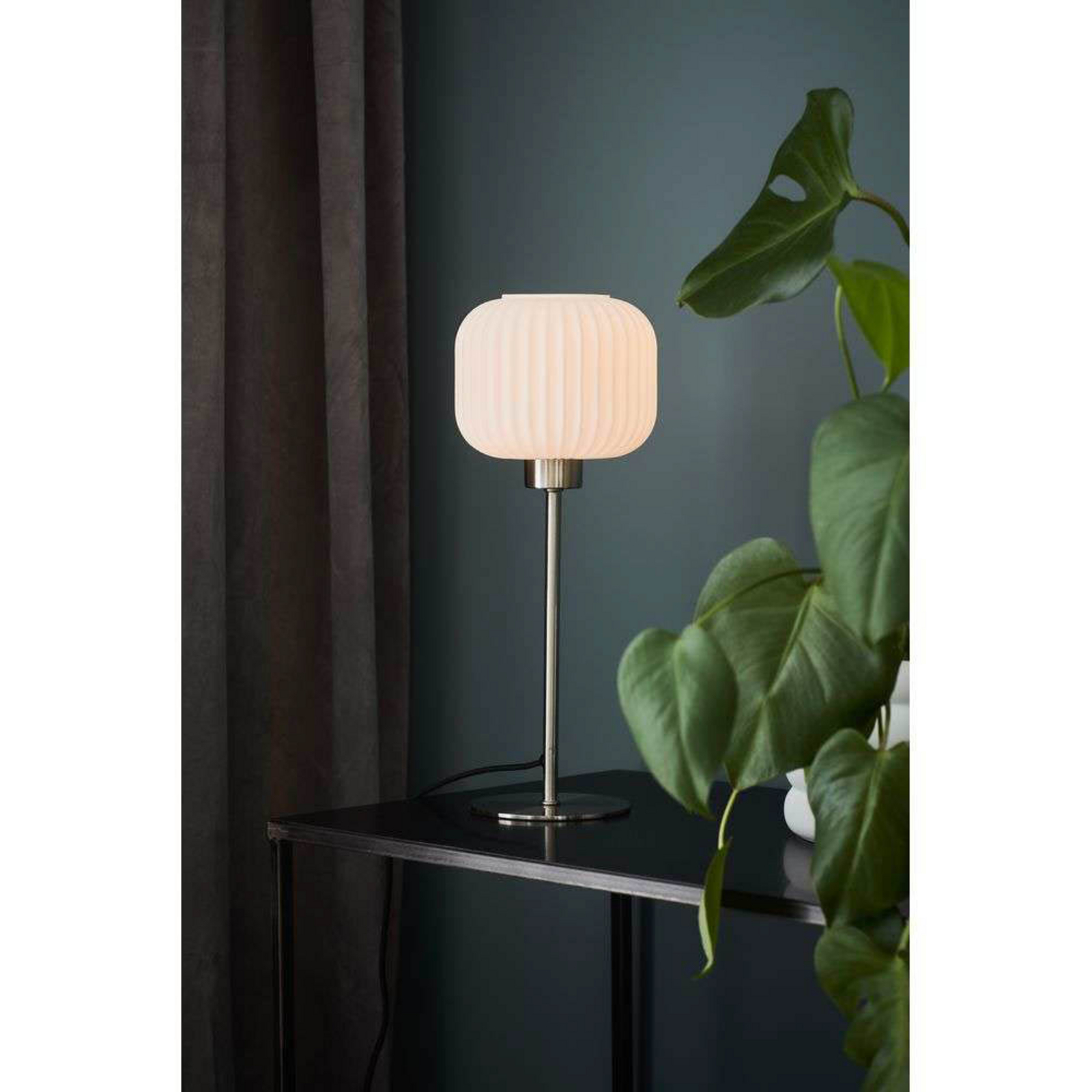 Sober Table Lamp Small Steel/White - Markslöjd