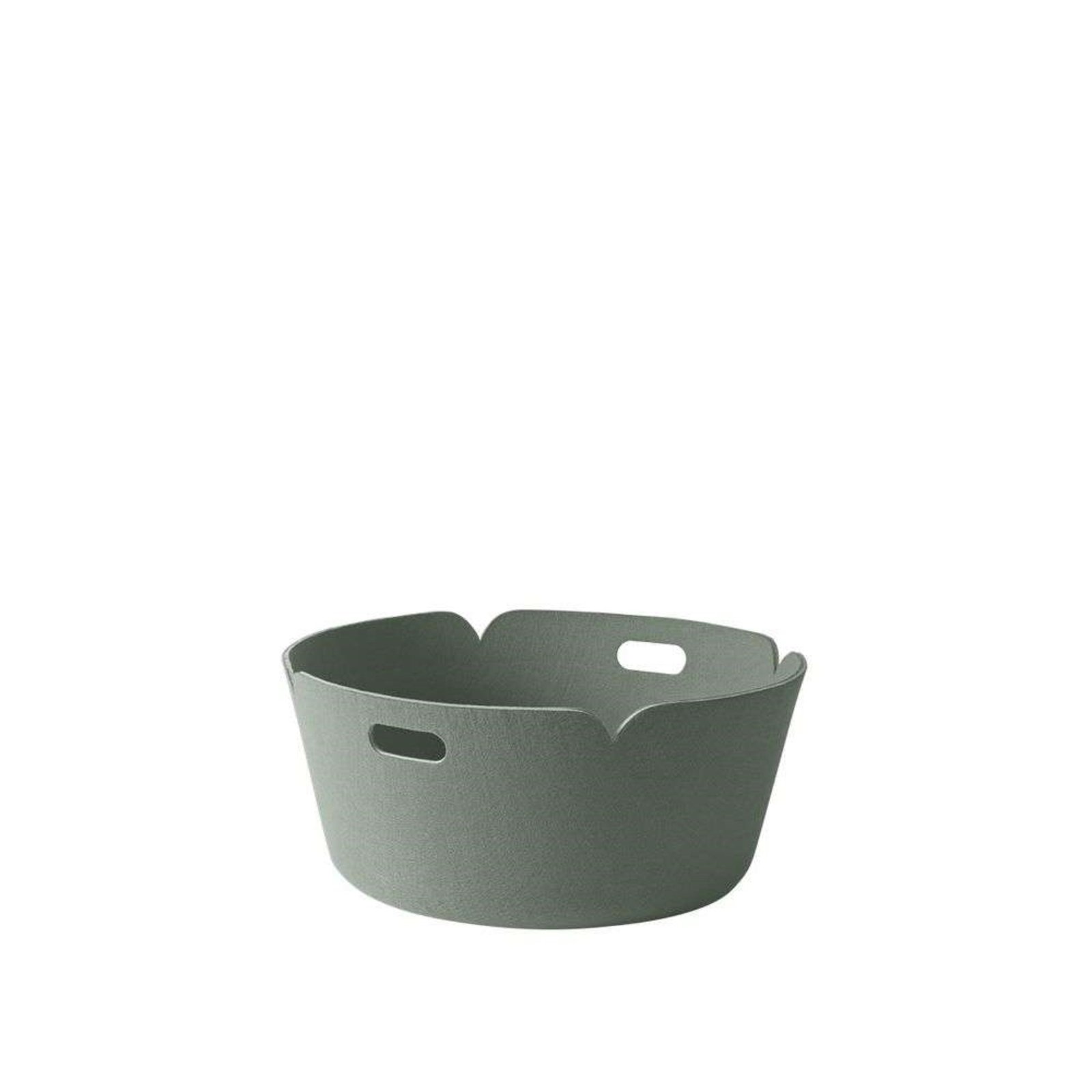 Restore Round Basket Dusty Green - Muuto