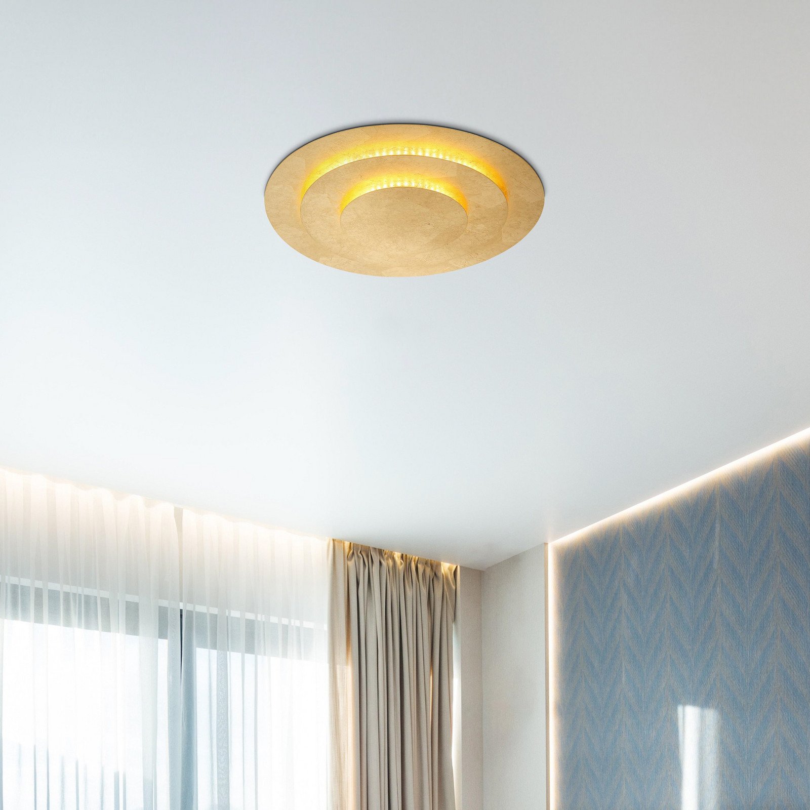 Globo Heda Plafonieră cu LED Ø 35 cm auriu metal - Camera de zi / sufragerie - modern - de culoare aurie