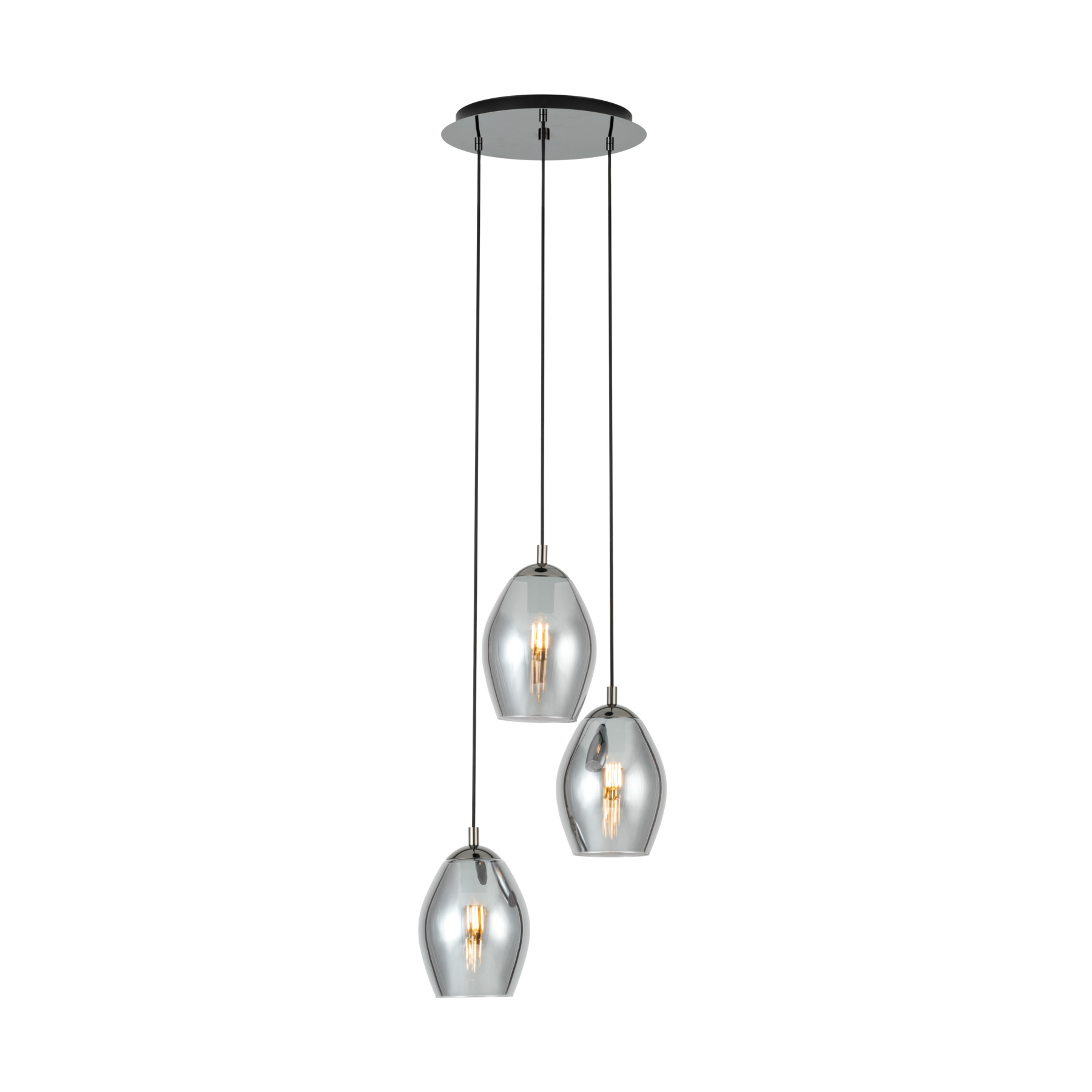 Estanys Hängeleuchte, schwarz, 3-flg. - EGLO Stars Of Light