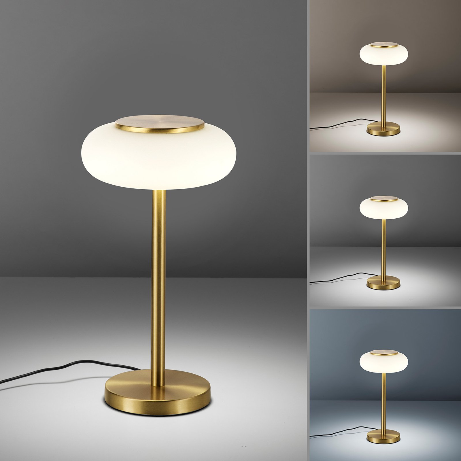 Paul Neuhaus Q-ETIENNE LED stolní lampa, mosaz