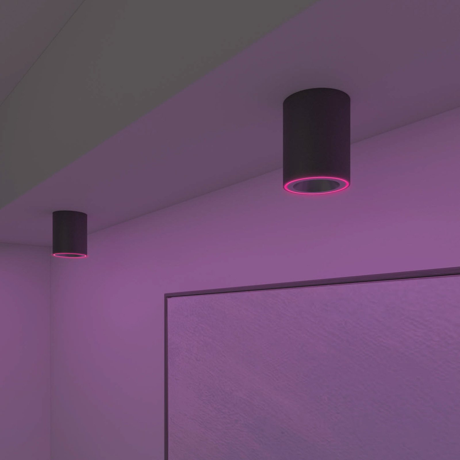 Calex Smart Halo Spot LED-takspotlight, svart