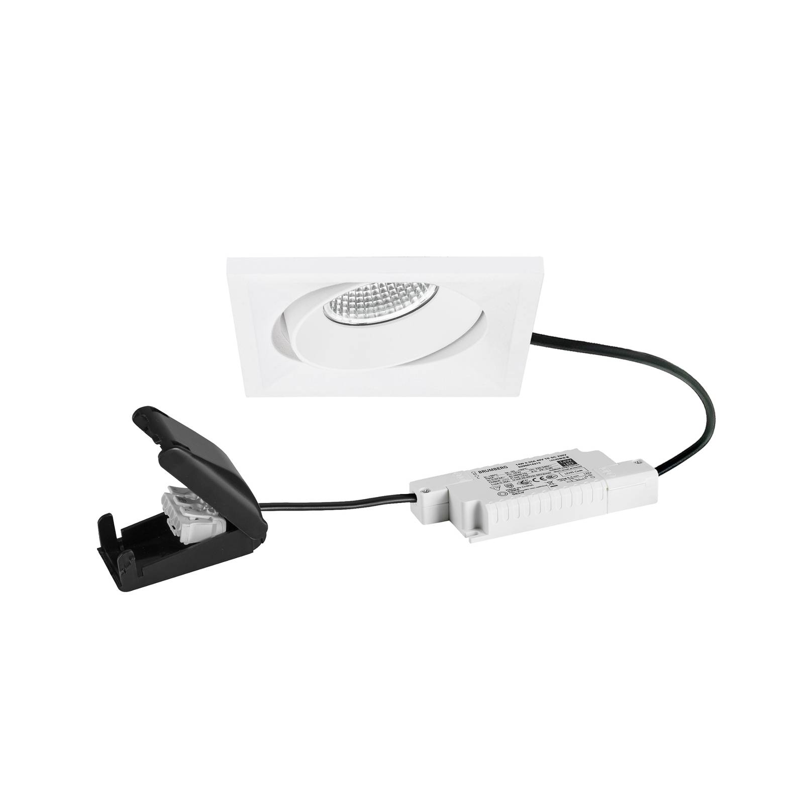 BRUMBERG LED-Einbauspot BB38 RC Anschlussbox strukturweiß