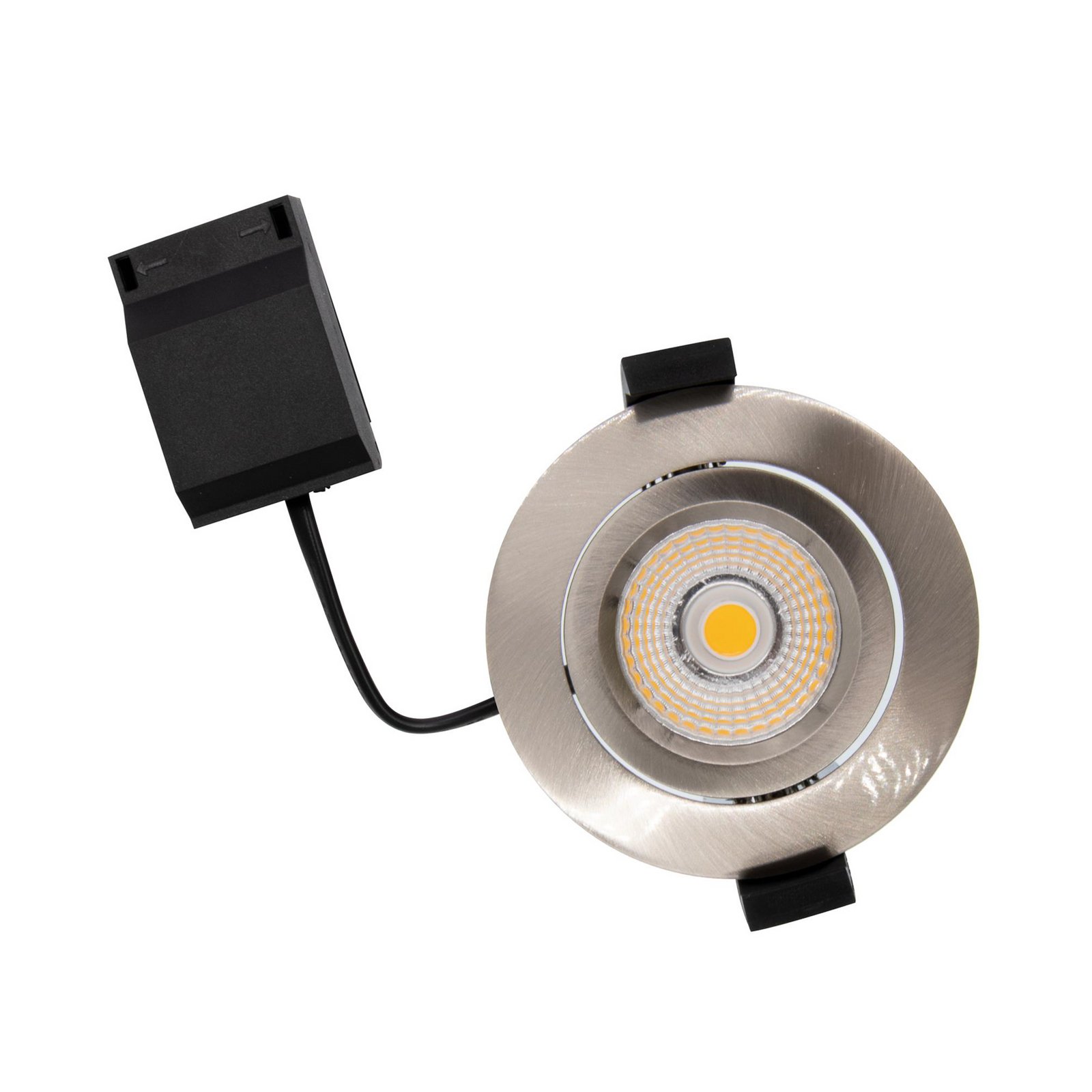 DOTLUX LED stropno ugradbeno svjetlo CIRCLEminidim nehrđajući čelik Ø 8,5 cm