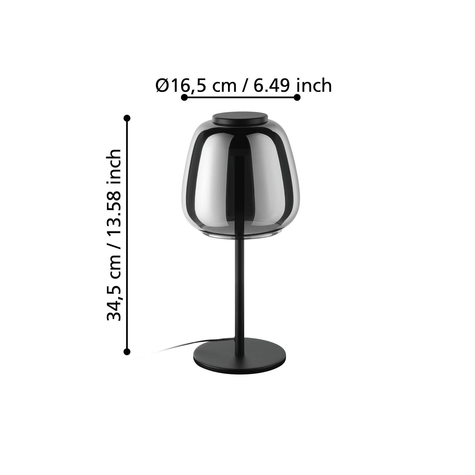 EGLO connect Lampe de table LED Alfero-Z, RVB, CCT, noir