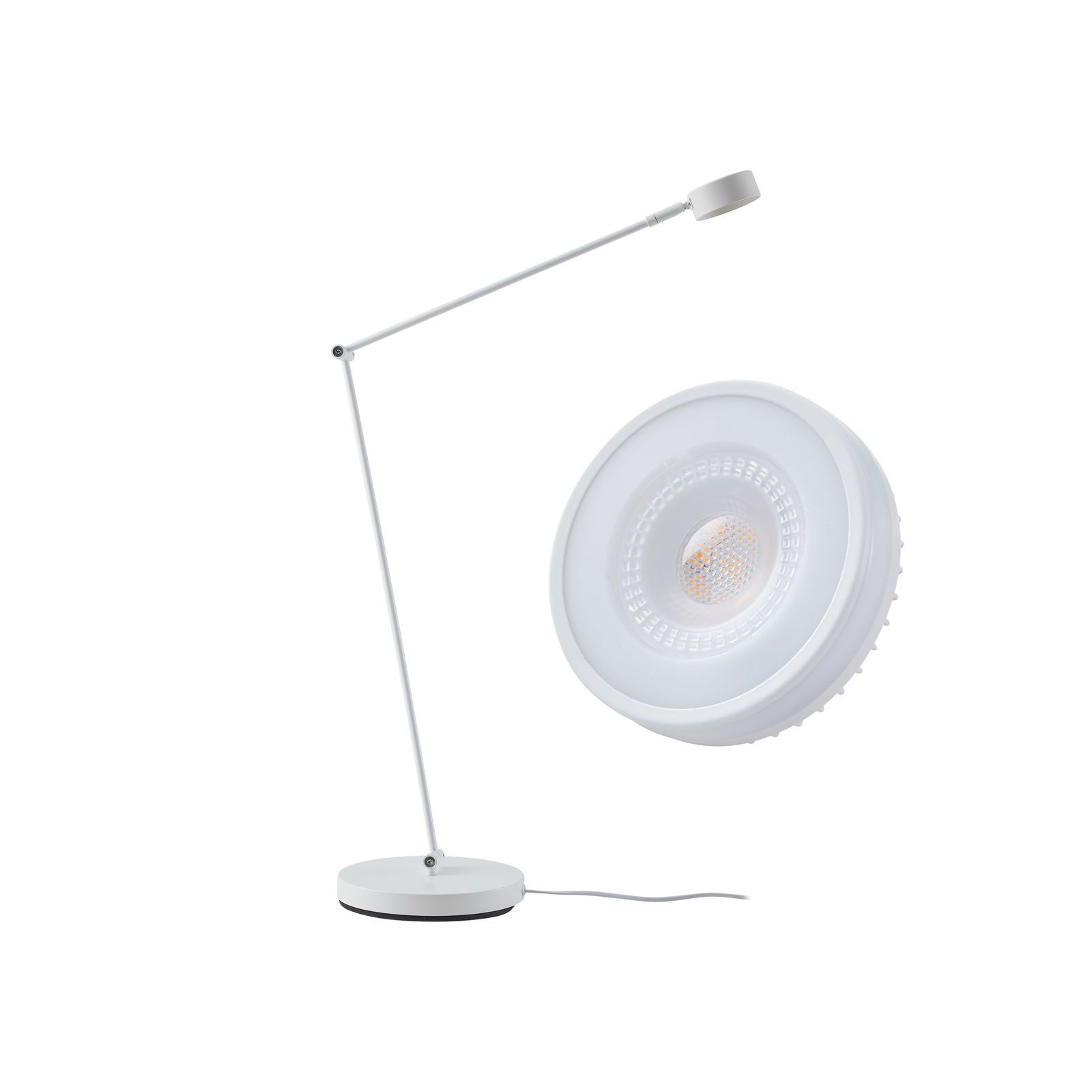 Jyla floor lamp, white, adjustable, GX53, 2700K