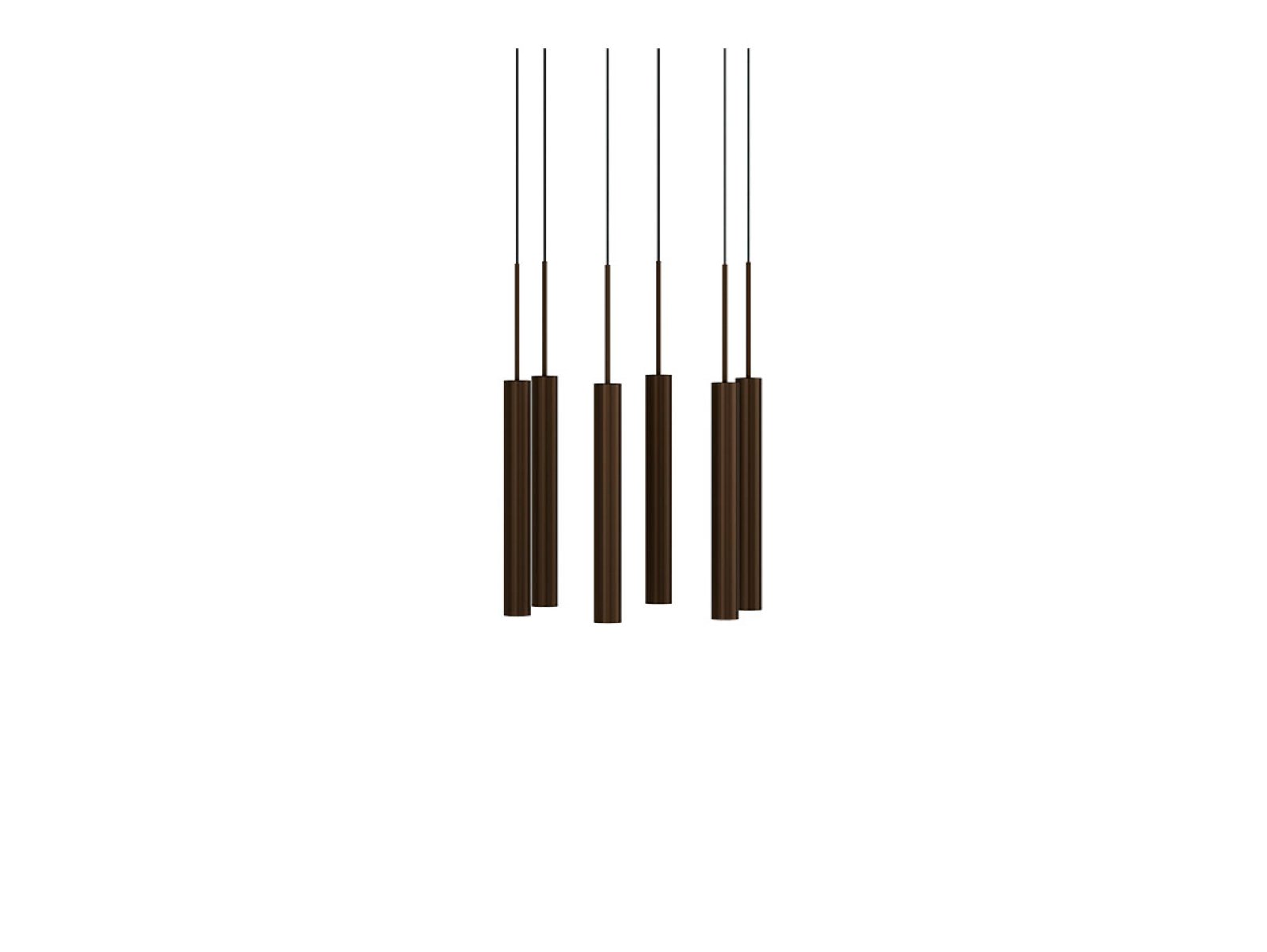 Tubulaire 6 Lampadario Alu/Anodized Bronzed - Audo Copenhagen