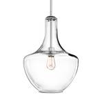 Medium glas-hanglamp Everly Fassung chroom