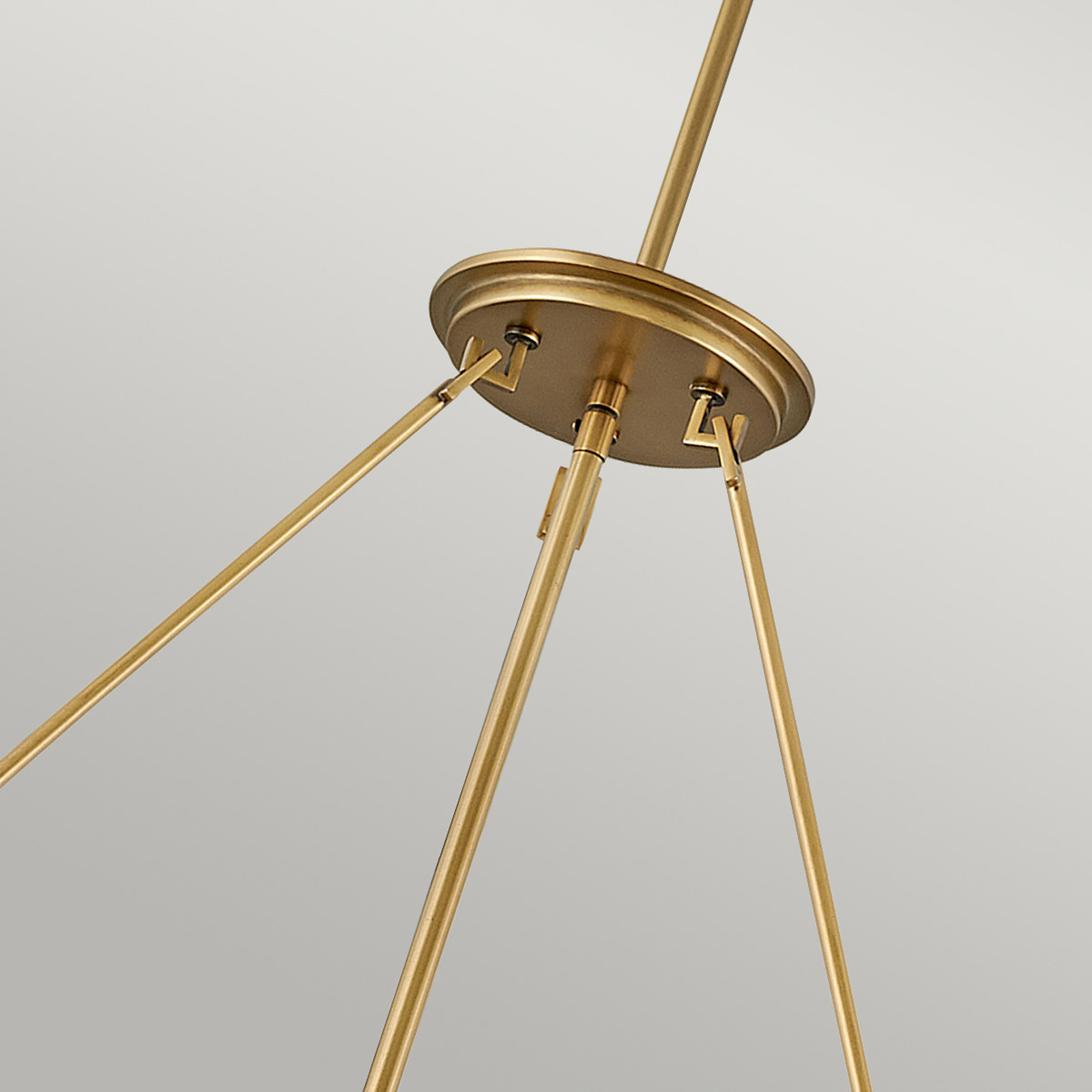 Echelon pendant light, brass, Ø 69.2 cm
