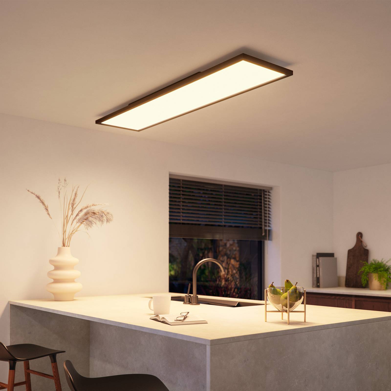 Philips Hue Panel White Ambiance Aurelle 120 x 30 cm czarny