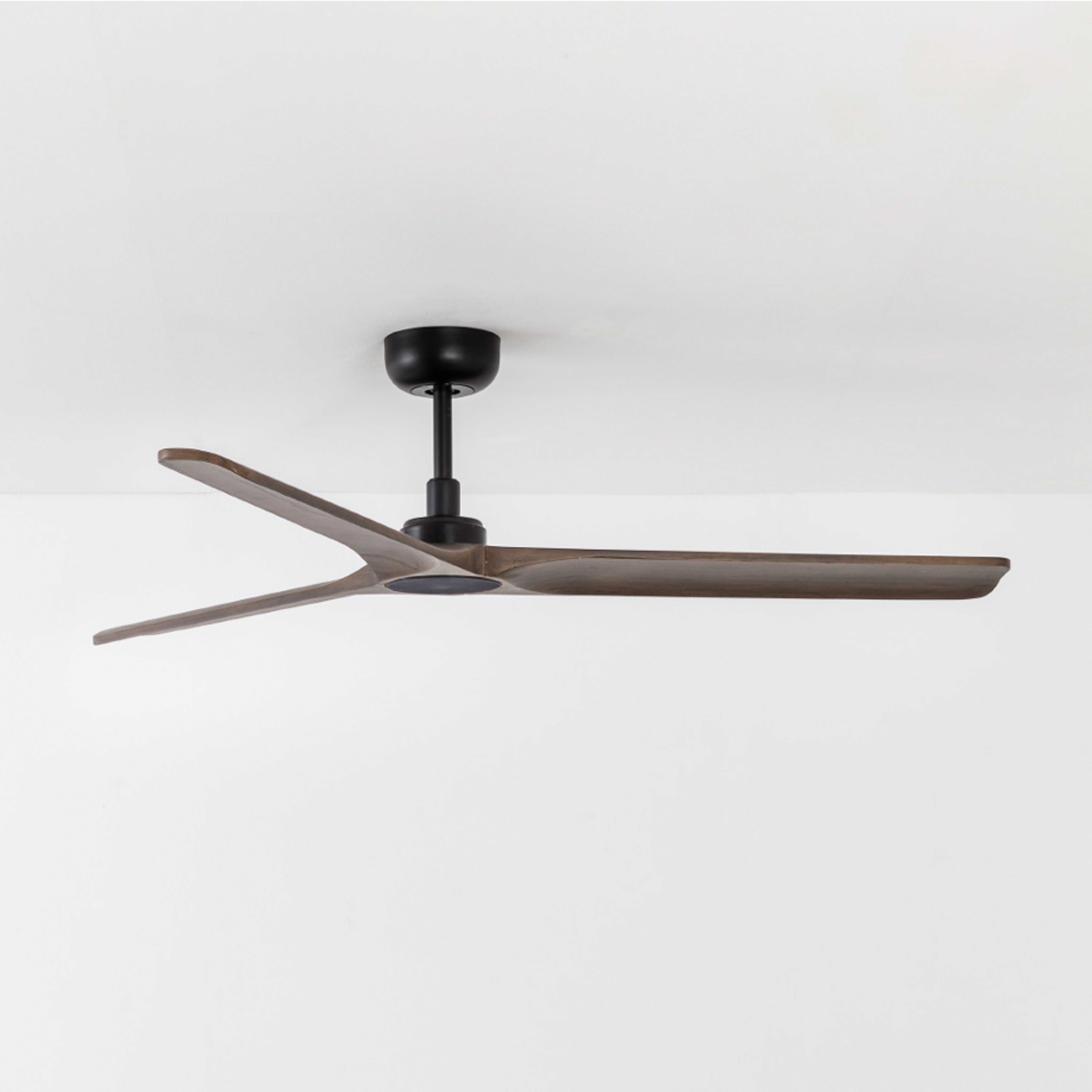 Stropný ventilátor Heywood M DC čierna/drevo tmavá