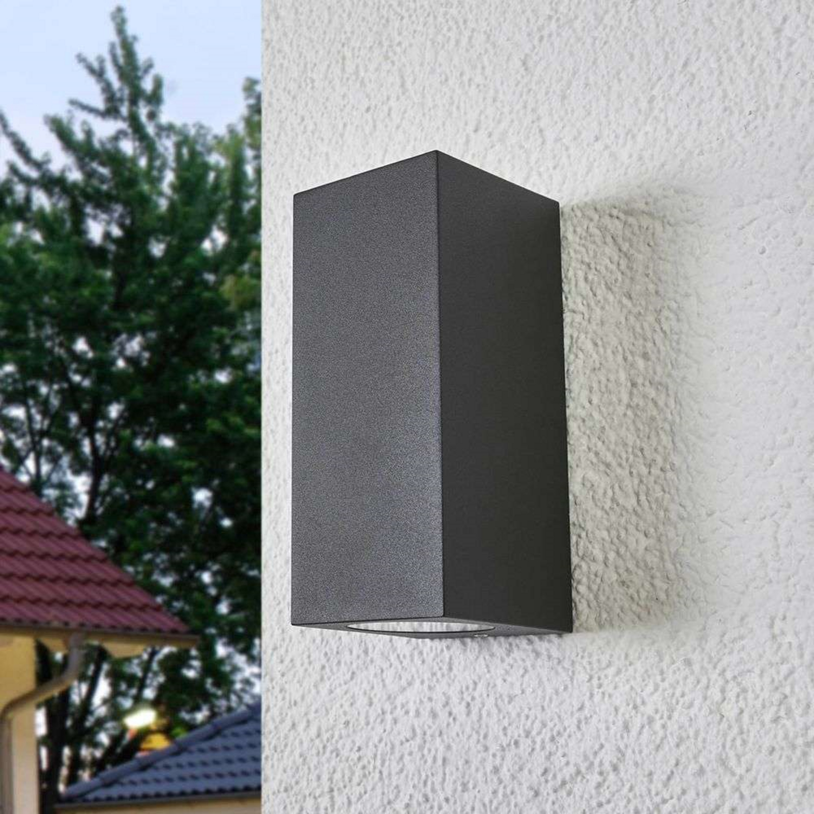 Xava Up/Down Candeeiro de Parede Exterior IP65 Graphite - Lucande