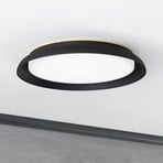 Plafón LED Penjamo Ø 46,5cm, negro