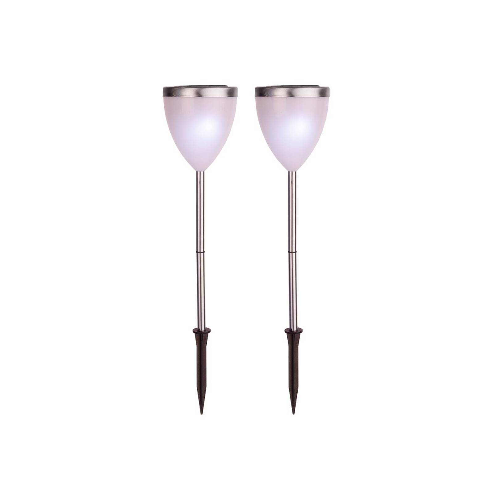 Dekorative Solarleuchte LED Jannik 2-er Set