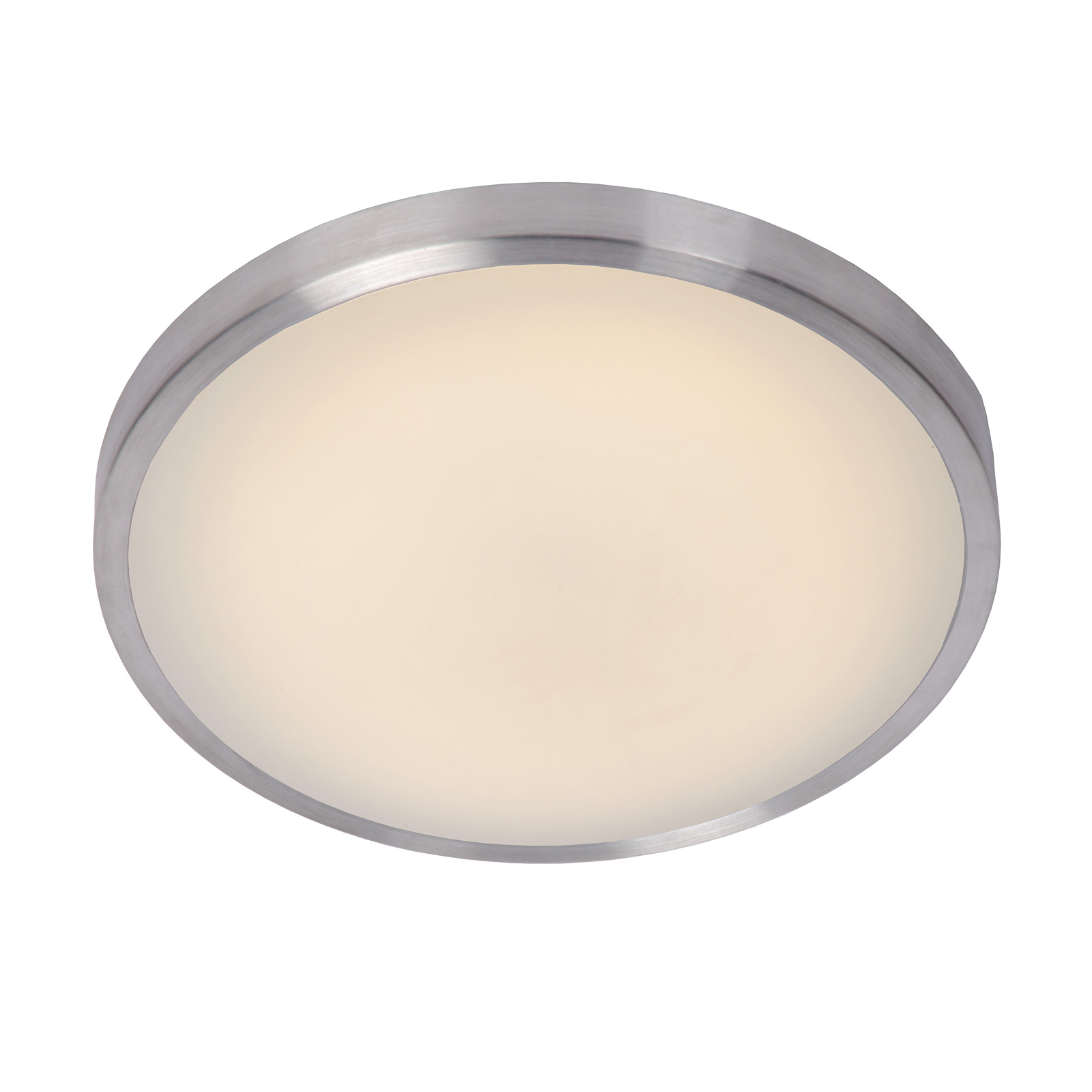 Lucide Casper I LED ceiling light IP44 Ø 35.5 cm, for Living / Dining Room, aluminium, acrylic, 18 W, energy efficiency: A, H: 9.5 cm