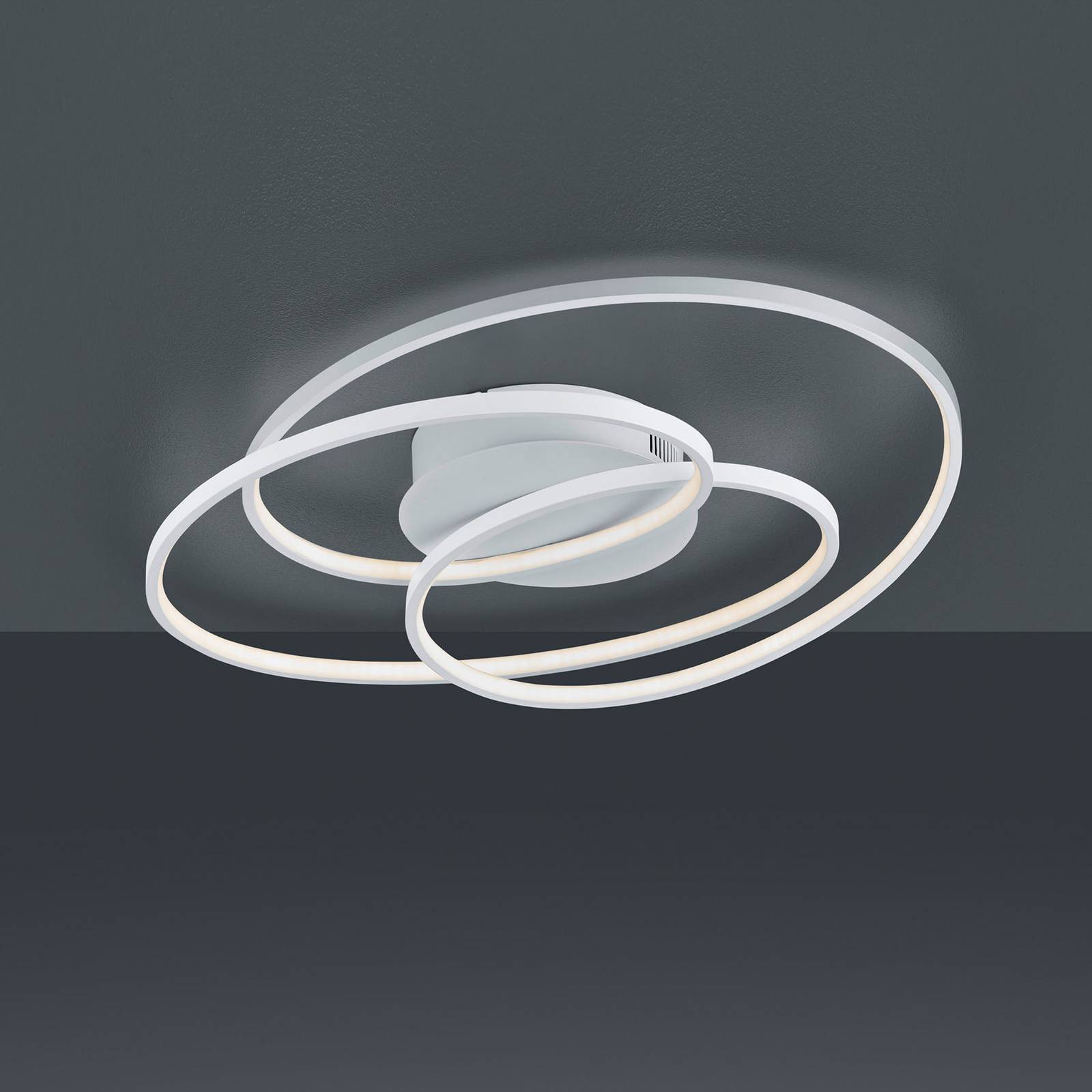Lampa sufitowa LED Gale, 60 cm, biały matowy