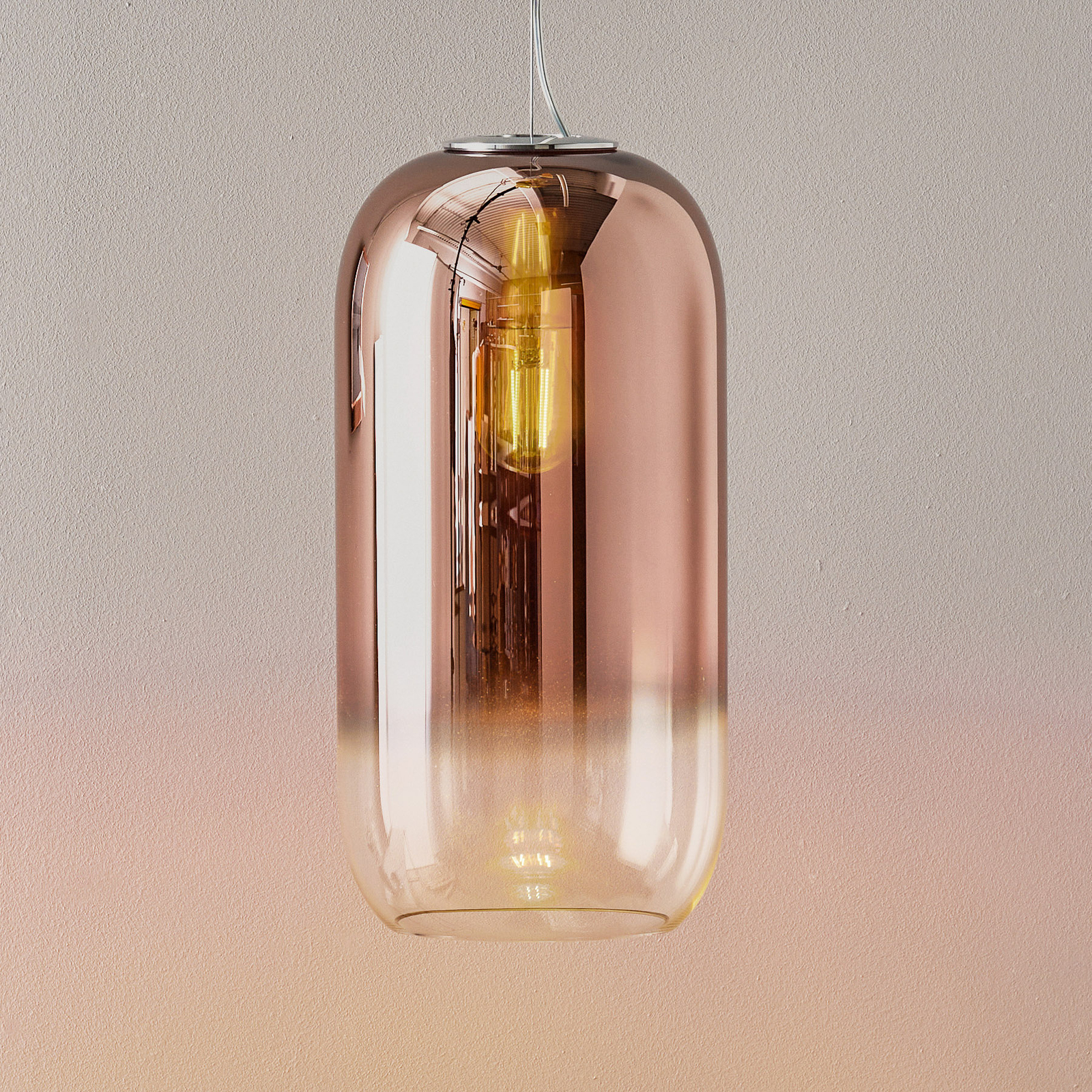 Artemide Gople Glas-Pendelleuchte