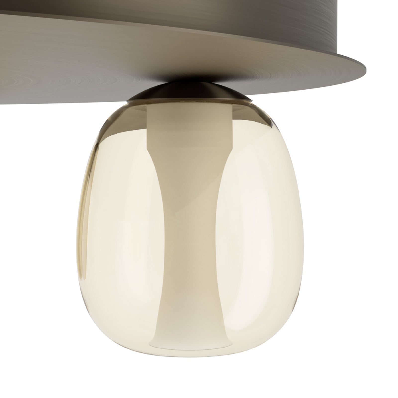 Stropné LED svetlo Stars of Light FERRO 56 cm, 7 žiaroviek, bronzová/hnedá