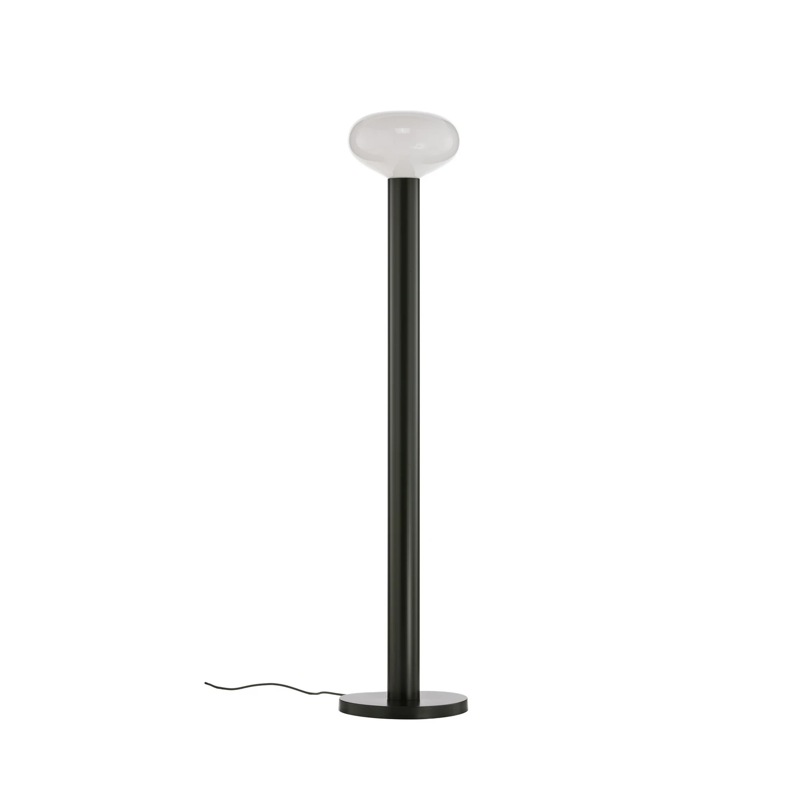 Podna lampa Flo, zelena, visina 138 cm, 1 žarulja, staklo