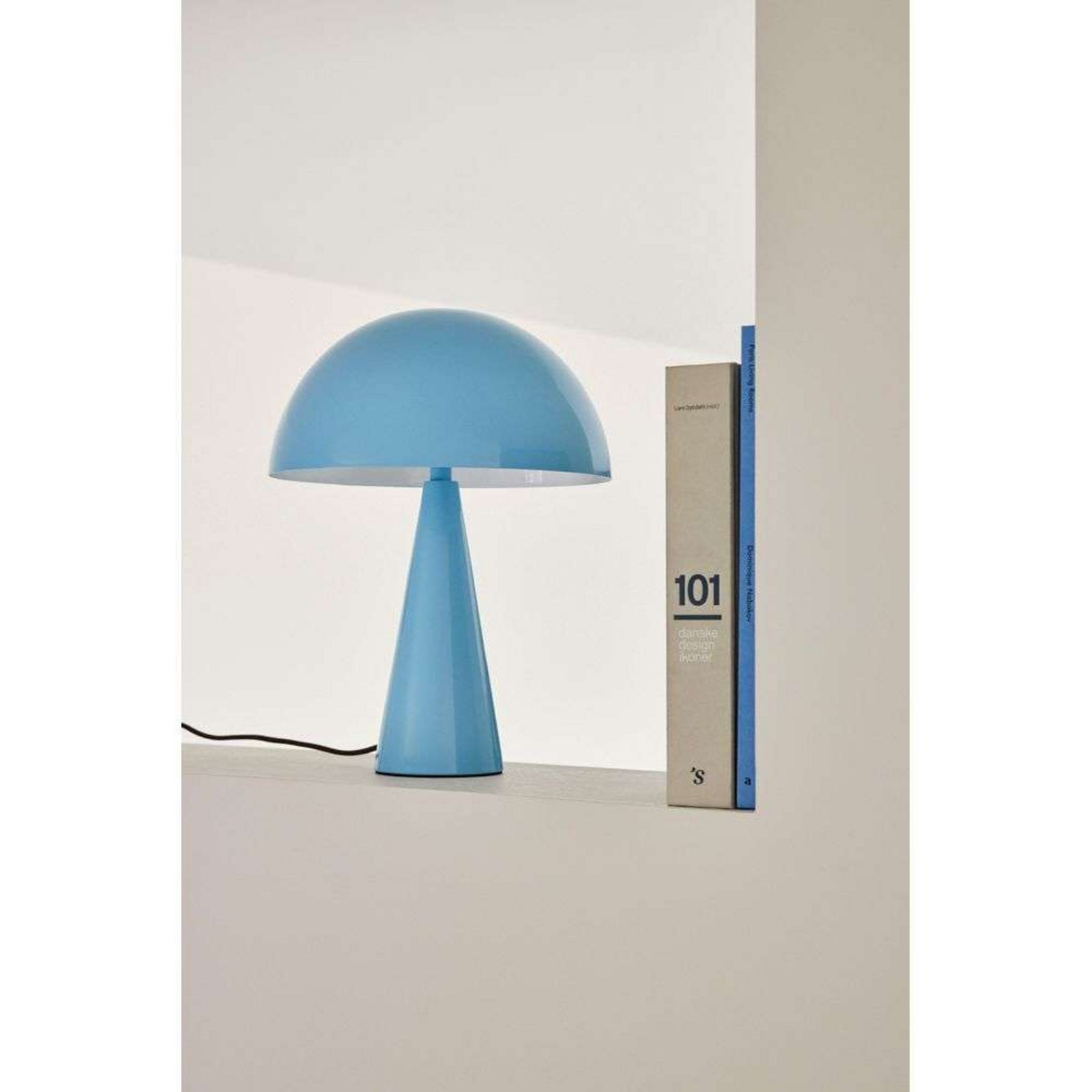 Mush Mini Table Lamp Light Blue/Brown - Hübsch