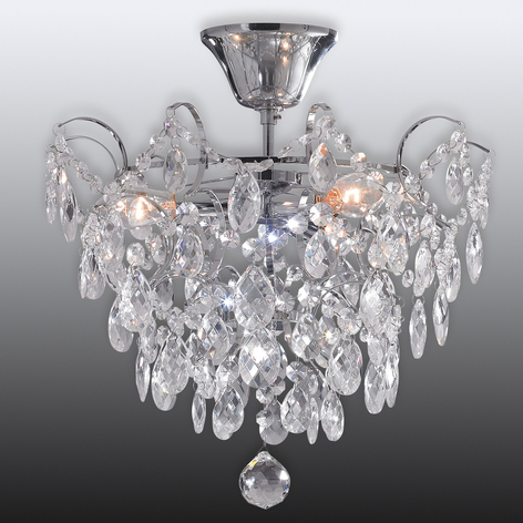 Taklampa Rosendal Ø 36 cm krom