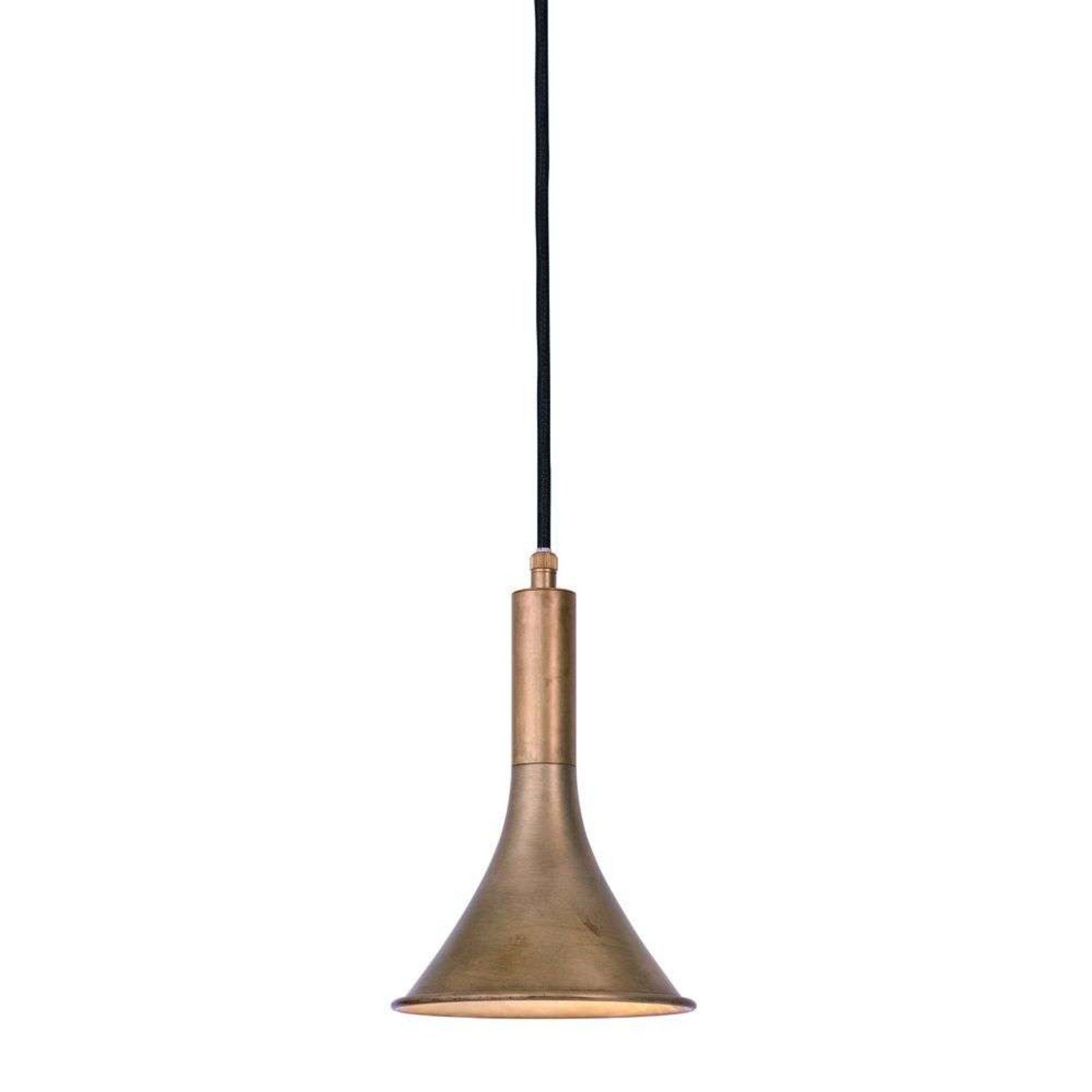 Megafon Závěsná Lampa Raw Brass - Konsthantverk