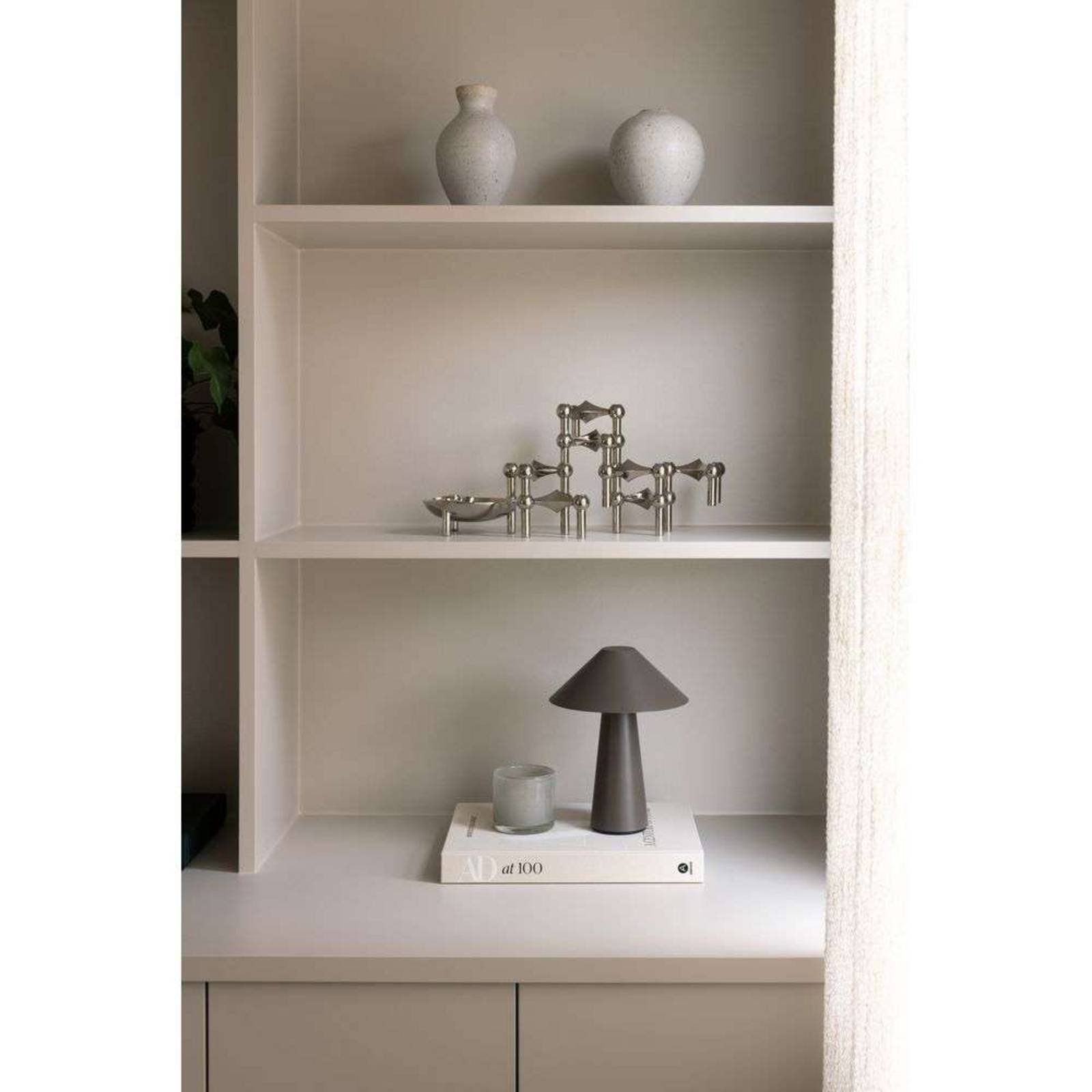 Globen Lighting Akku-Tischleuchte Cannes, braun, 26 cm, IP44 günstig online kaufen