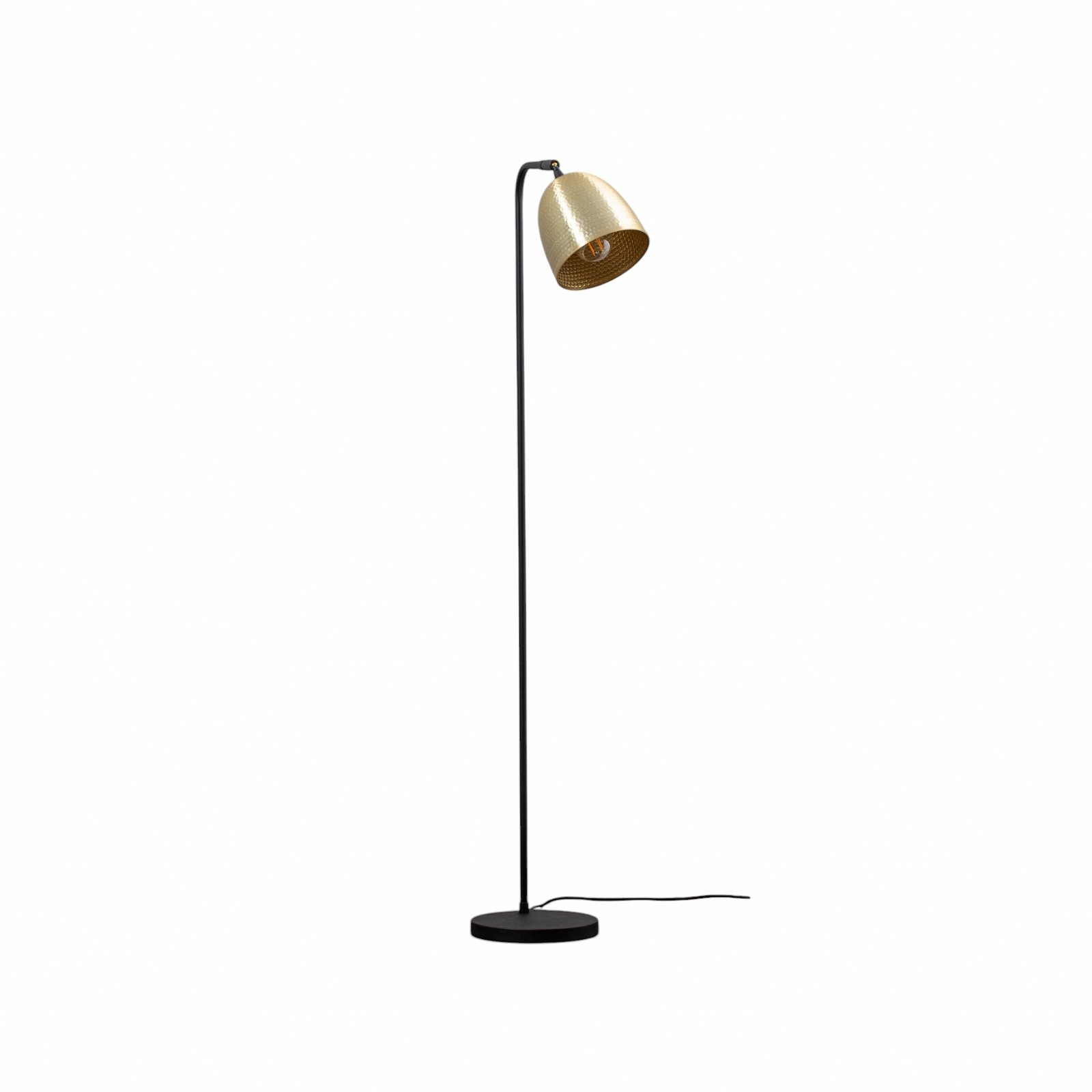 Stehlampe Tattoo 4091 gold antik/schwarz, Metall Höhe 120 cm