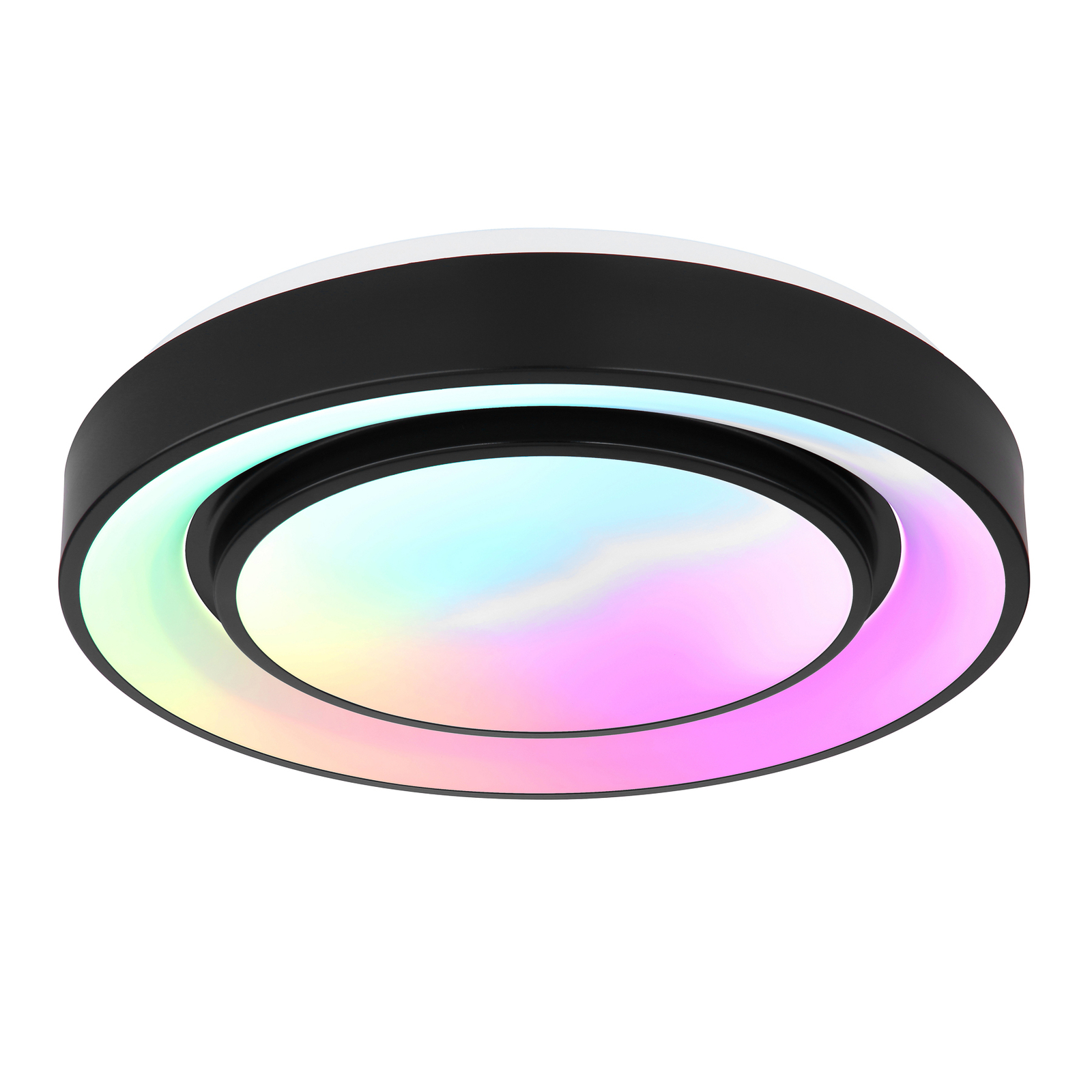 LED-Deckenleuchte Sully RGBW Fernbedienung schwarz