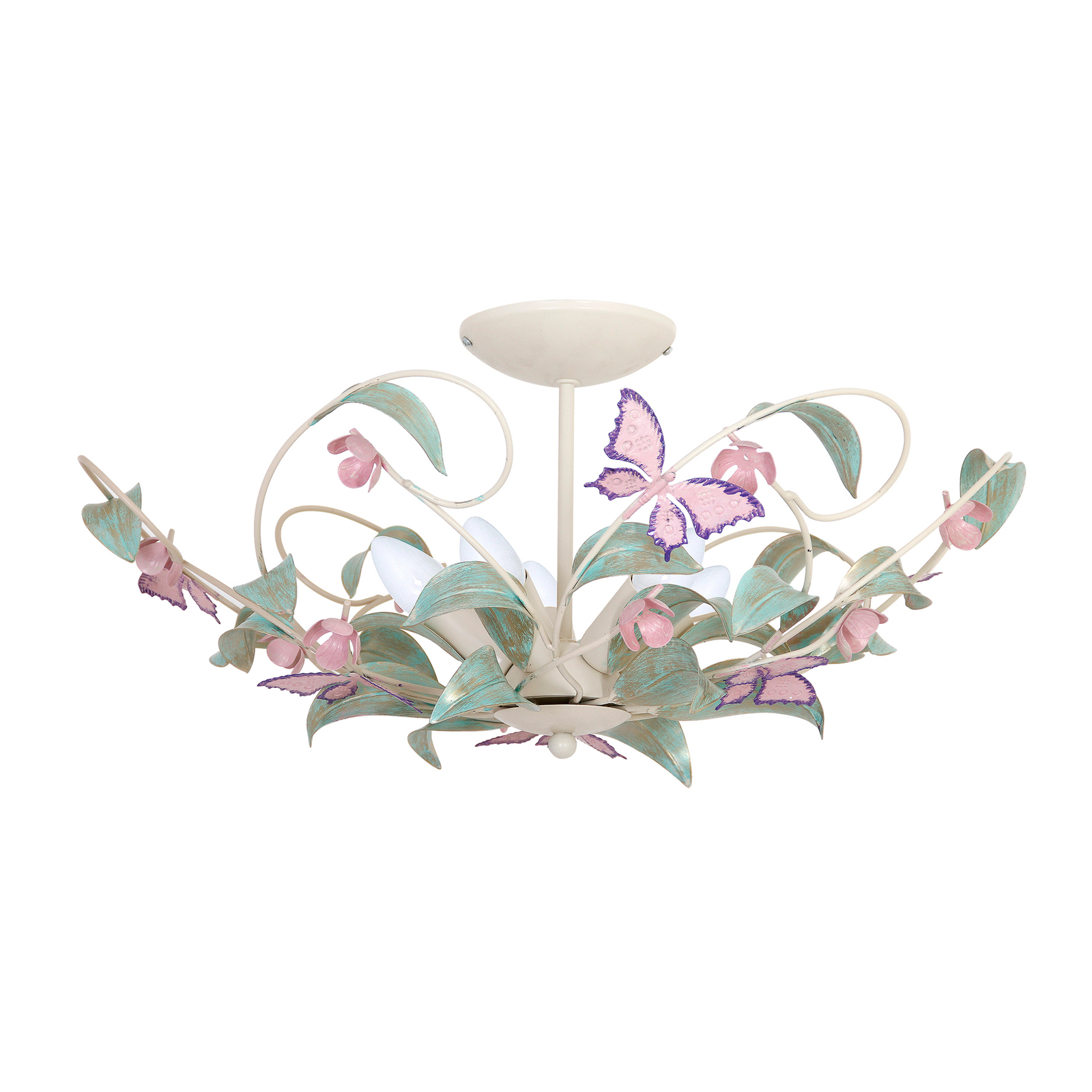 Butterfly plafondlamp, 5-lamps