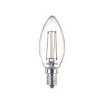 Izzó LED 2W Glass Candle (250lm) E14 - Philips