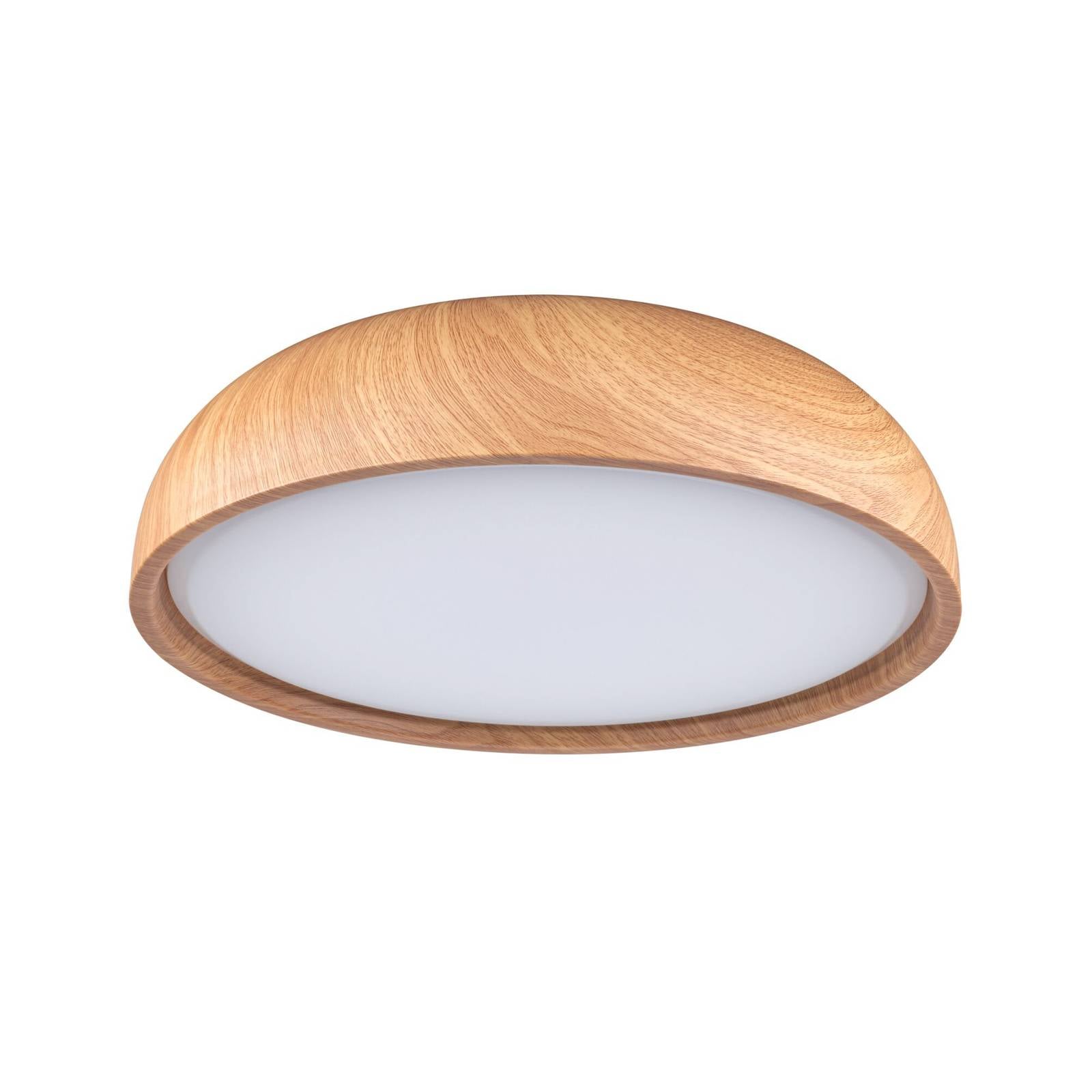 Paulmann Oka LED-Deckenleuchte IP44 CCT Holzoptik