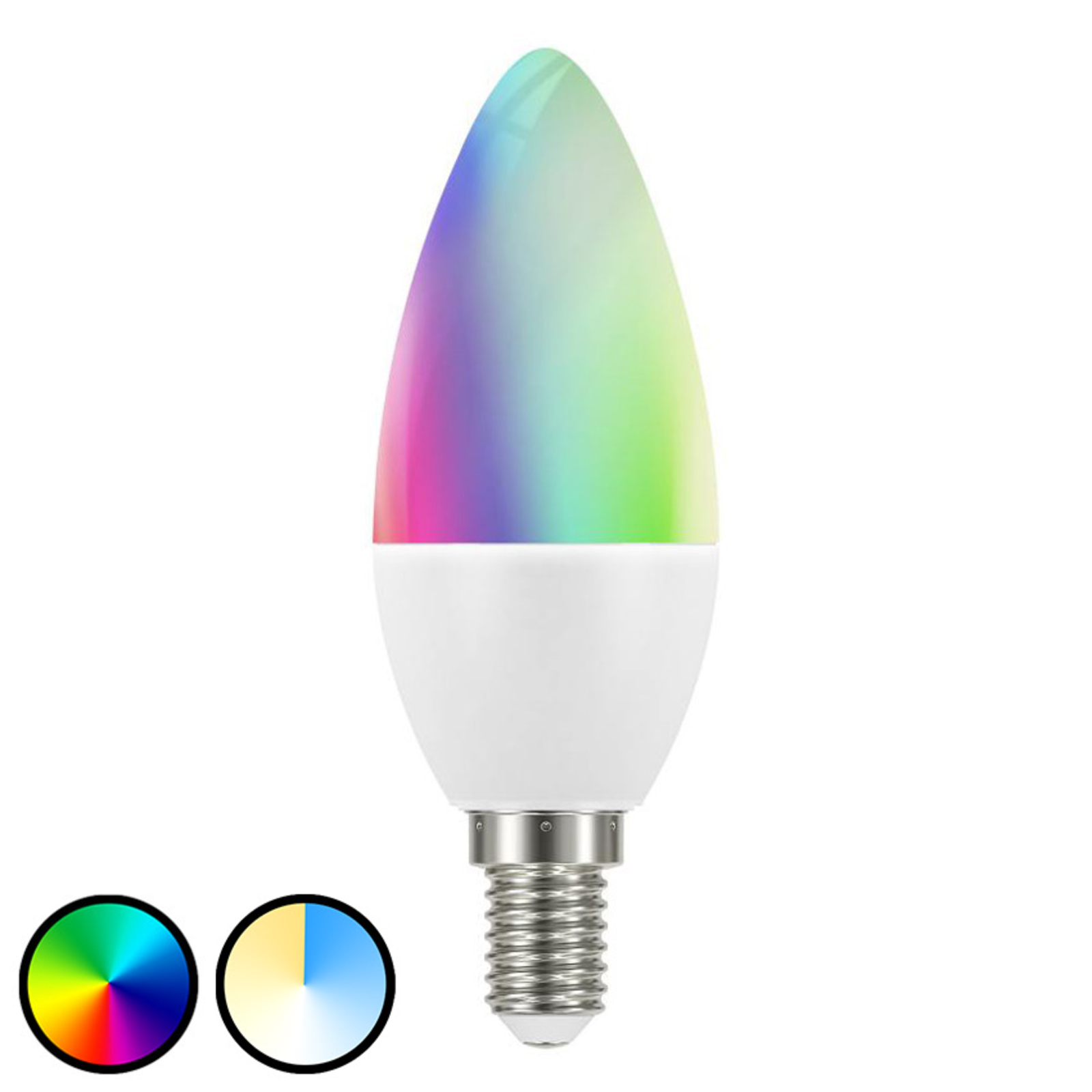 TINT Müller Licht tint white+colour LED bulb E14 6 W, E14, 6 W, energy efficiency: A+, L: 11 cm