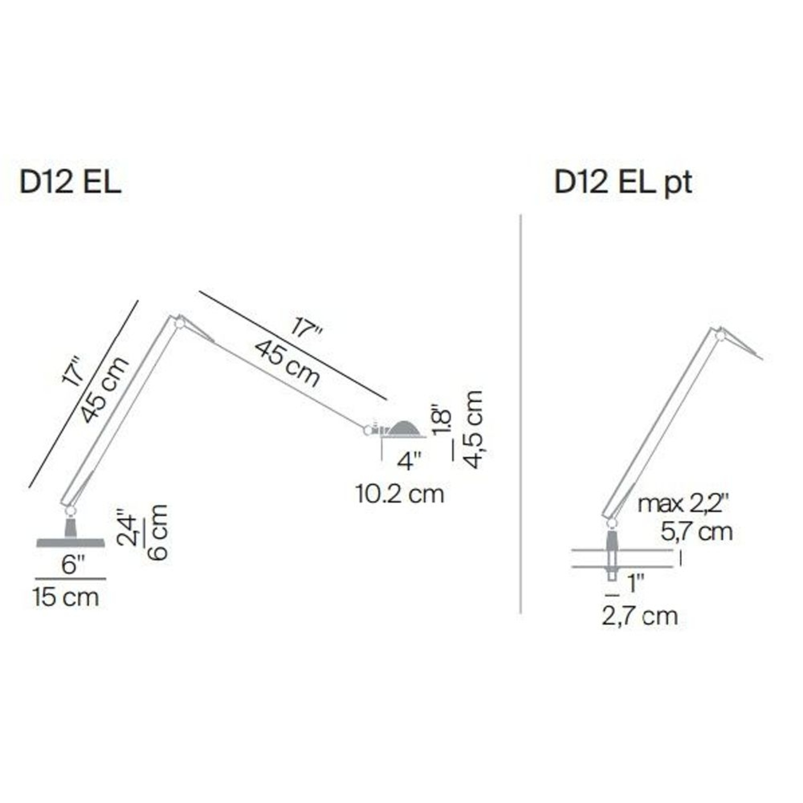 Berenice Lampă de Masă w/Fixing Pin Alu - Luceplan